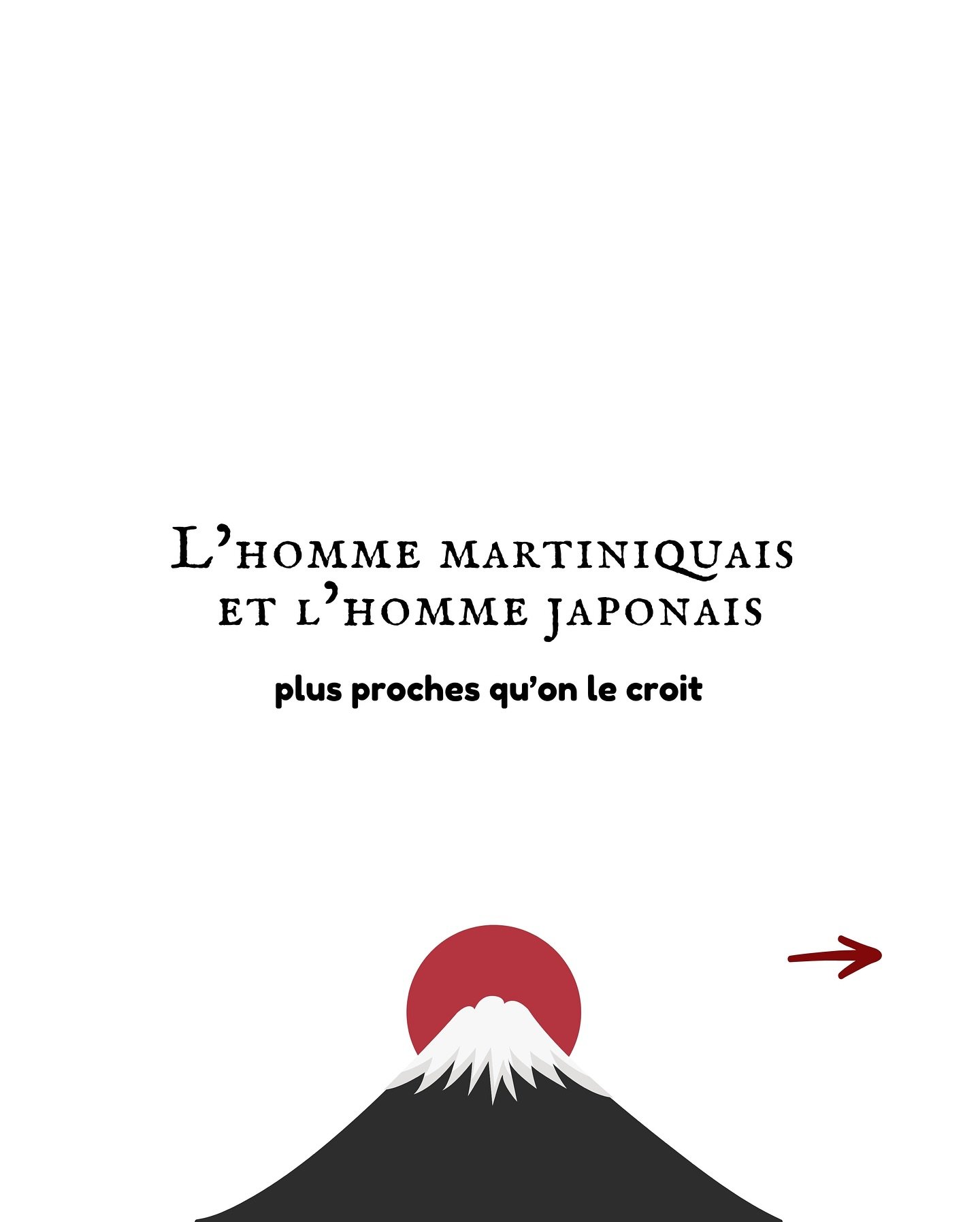 🇯🇵 🇲🇶 L&rsquo;homme martiniquais et l&rsquo;homme japonais : plus proches qu&rsquo;on le croit.

Quand on regarde de loin, nos &icirc;les et l&rsquo;archipel japonais semblent tr&egrave;s diff&eacute;rents. Et pourtant&hellip;

L&rsquo;homme mart