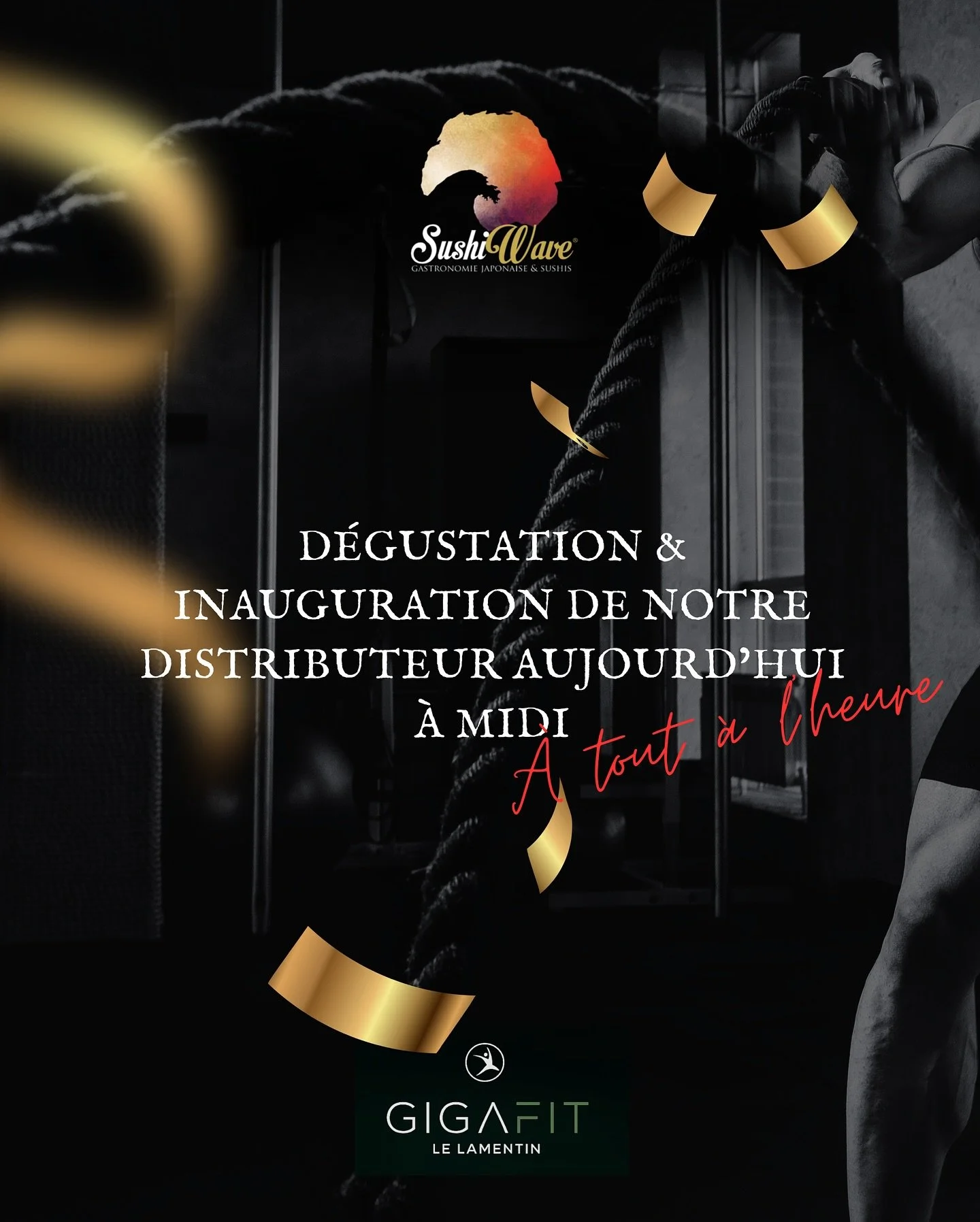 C&rsquo;est aujourd&rsquo;hui 🫵🏿👏🏾👏🏾👏🏾👏🏾✨✨ Qui sera parmi nous ? 

#gigafit #sushiwavemartinique