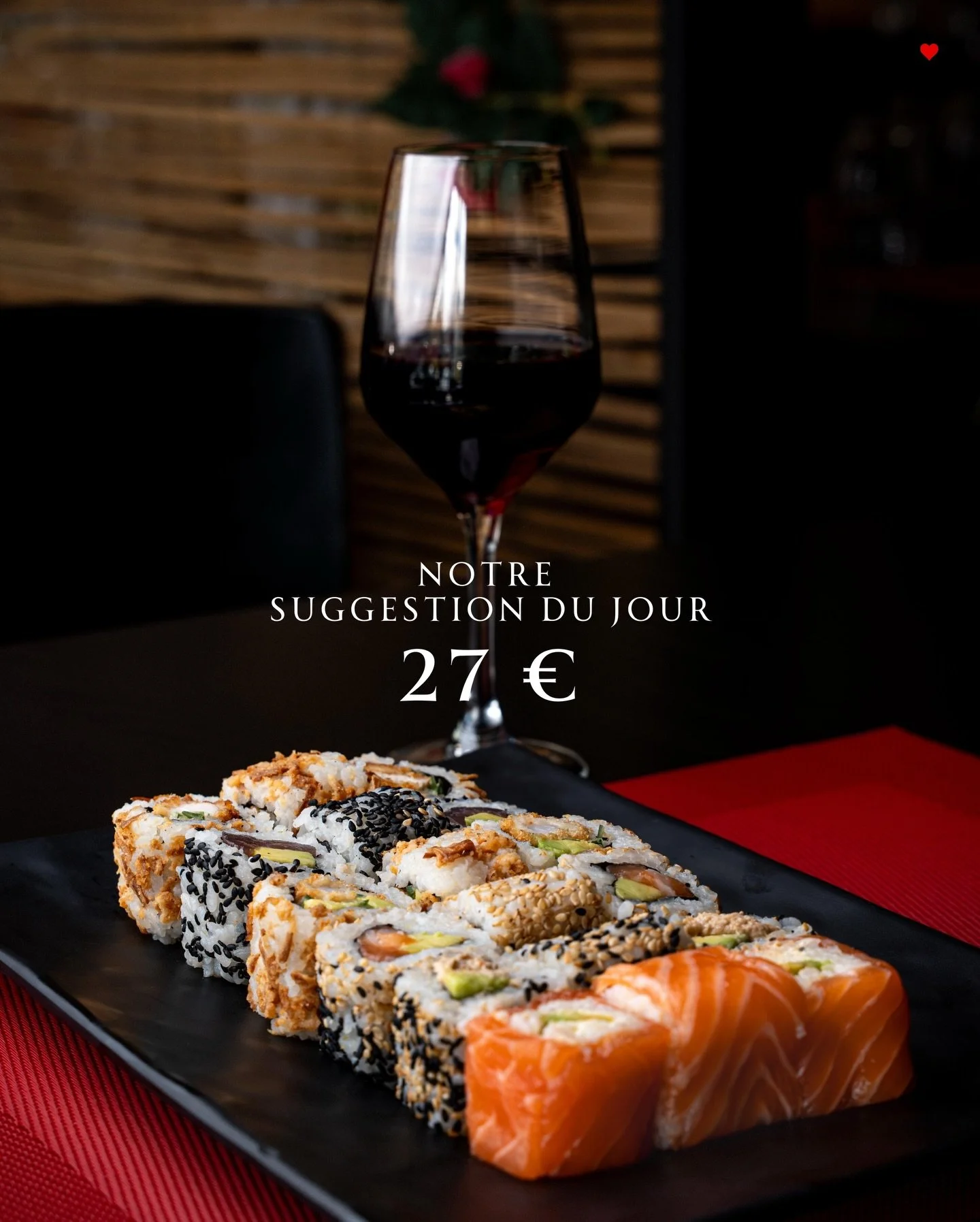 Apr&egrave;s les exc&egrave;s, place &agrave; l&rsquo;&eacute;quilibre.
Apr&egrave;s l&rsquo;intensit&eacute;, place &agrave; la qualit&eacute;.

Chez Sushi Wave, nous croyons qu&rsquo;un bon repas ne doit pas alourdir, mais &eacute;lever.

Des produ