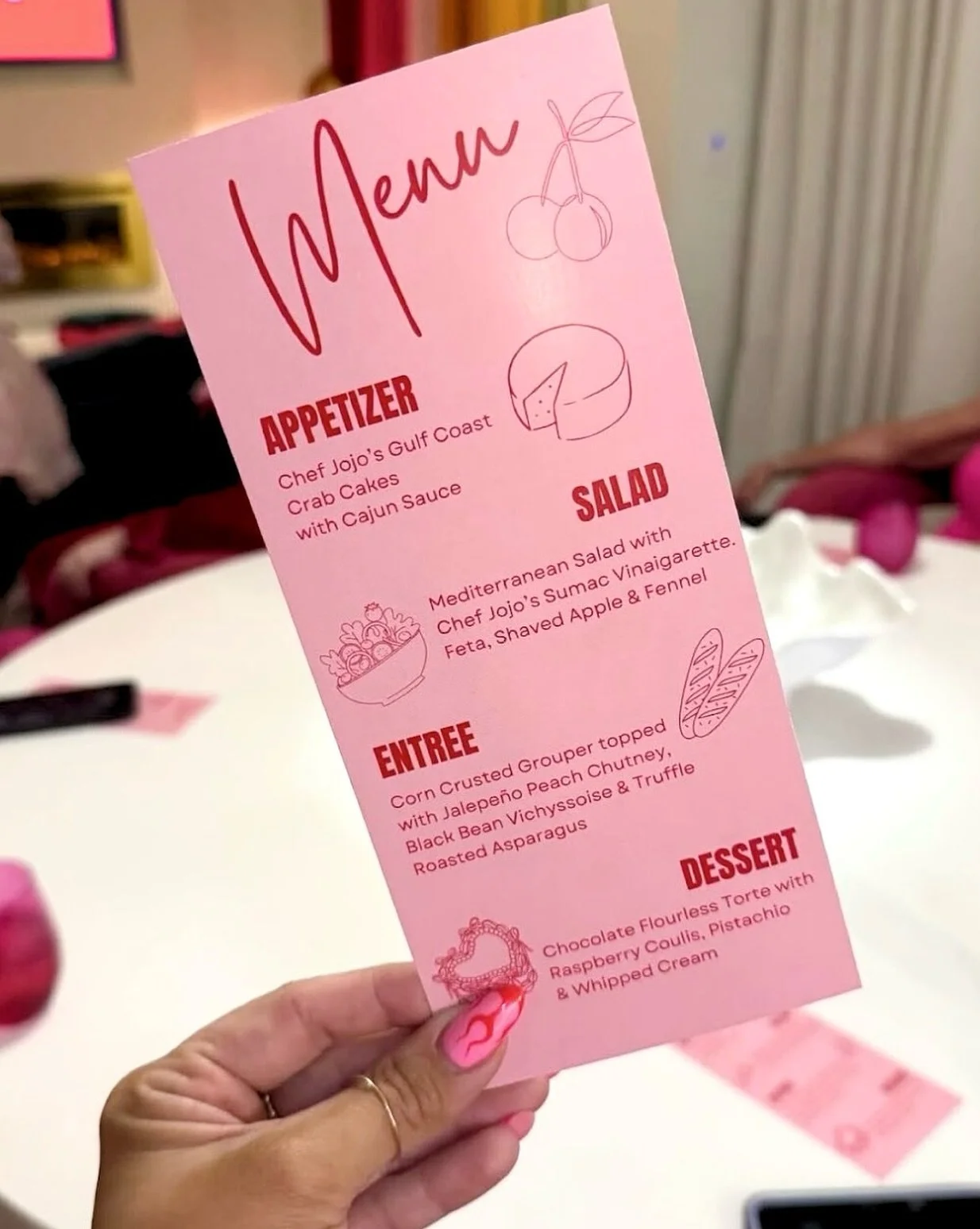 Behind every great meal? A custom menu&mdash;tailored to you, every single time. 💕
.
Chef life | 30A Florida | dinner party | at home chef | bachelorette party
