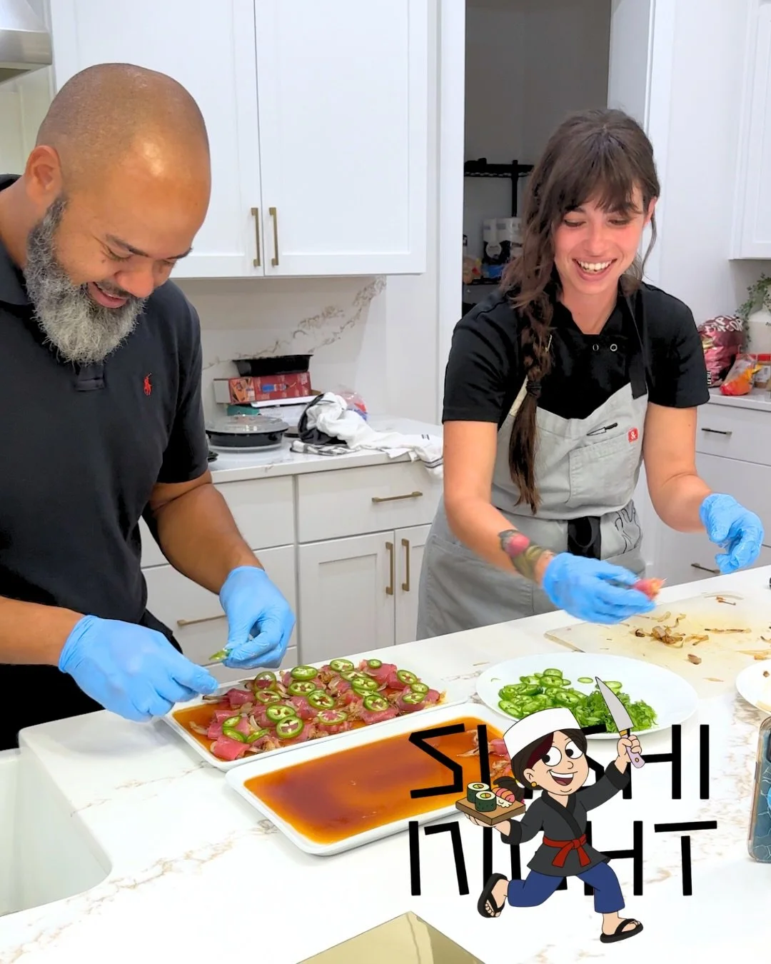 Your vacation called, it wants an at-home sushi dinner. 🍣🌊 Private chef, fresh fish, and dinner served right at your home💁🏻&zwj;♀️
.
Sushi night | at home sushi dinner | 30a chef | private chef | chef life | 30a sushi