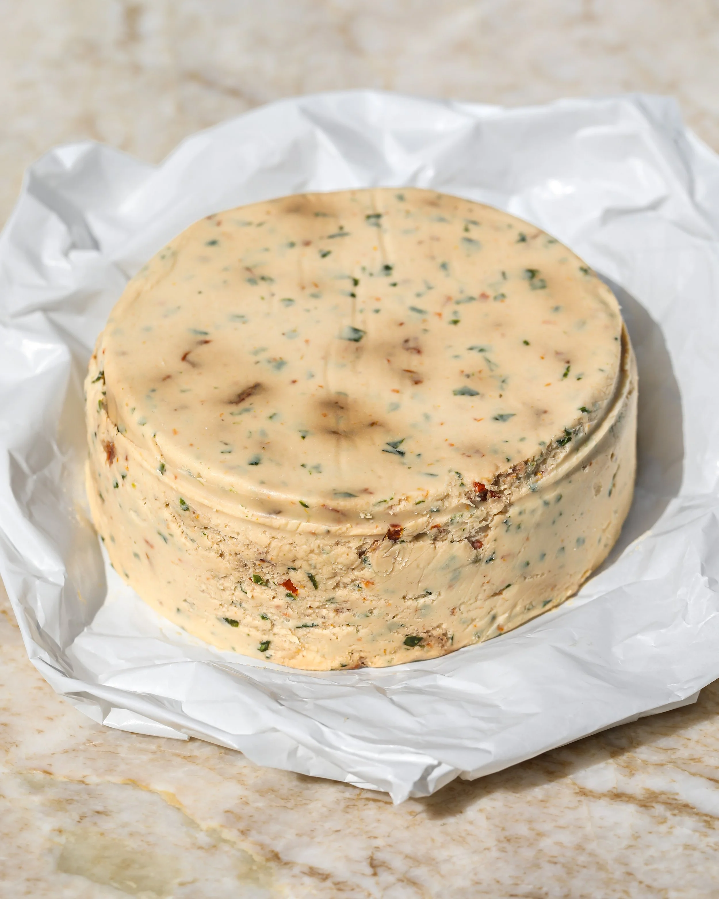 Sundried Tomato Basil Plant-Based Cheese + Nova Terra Creamery