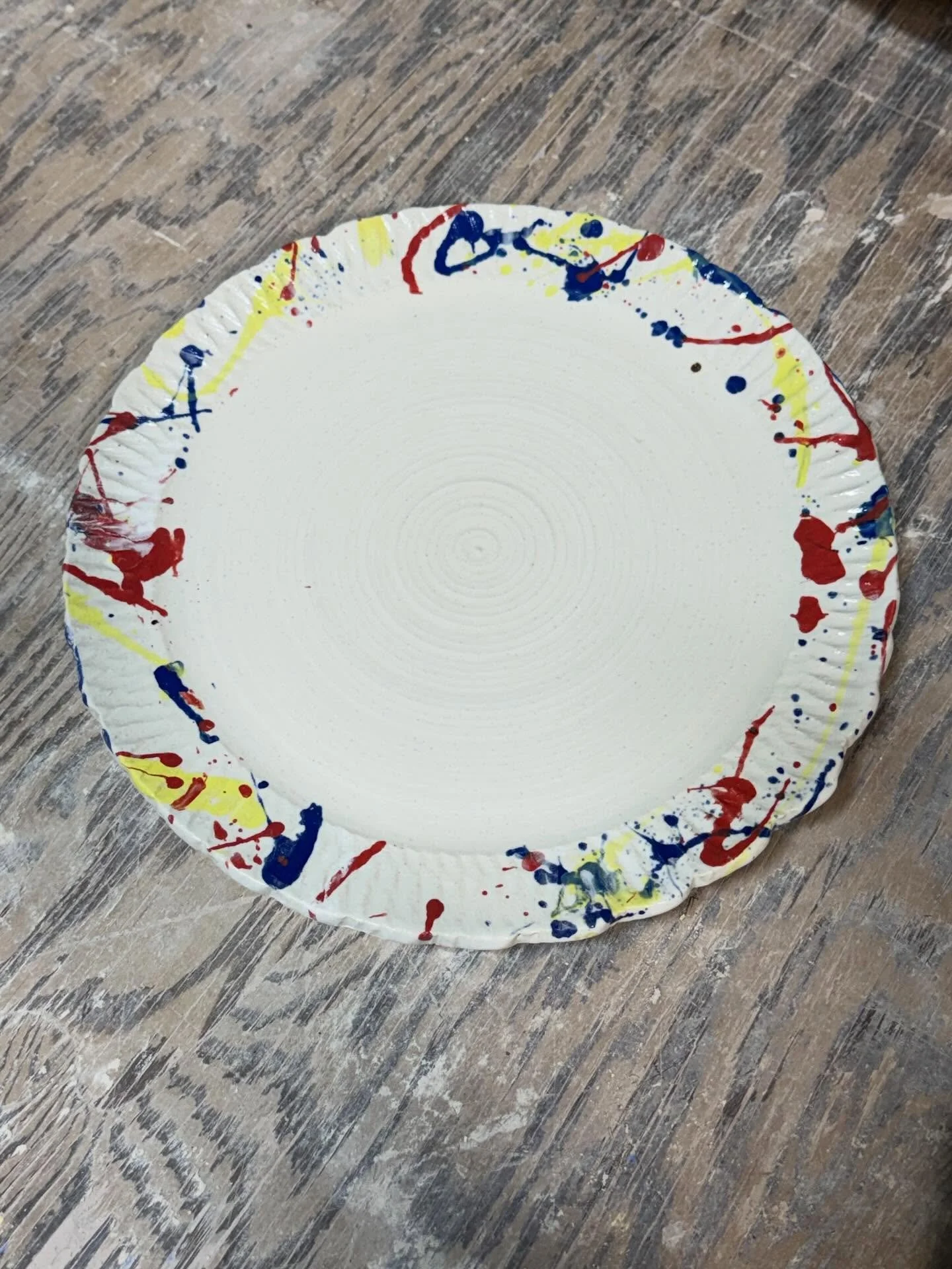Party plate  #ceramics #abstractceramics #NapaValley #finedining  #dinnerware