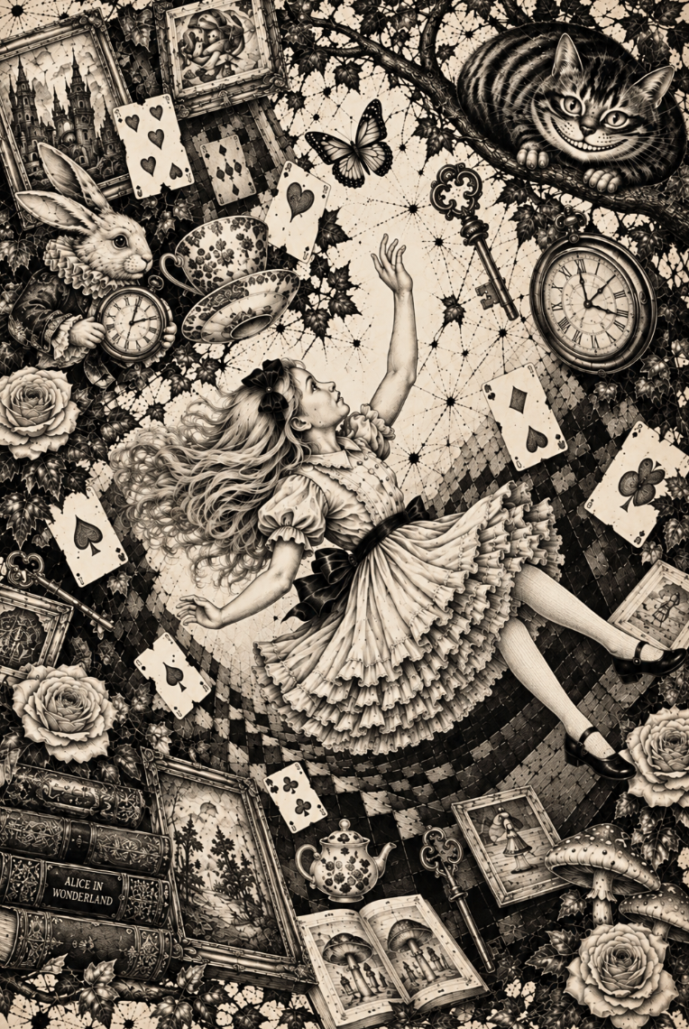 Alice in Wonderland Notebook: for Notes, Journaling, and Writing
