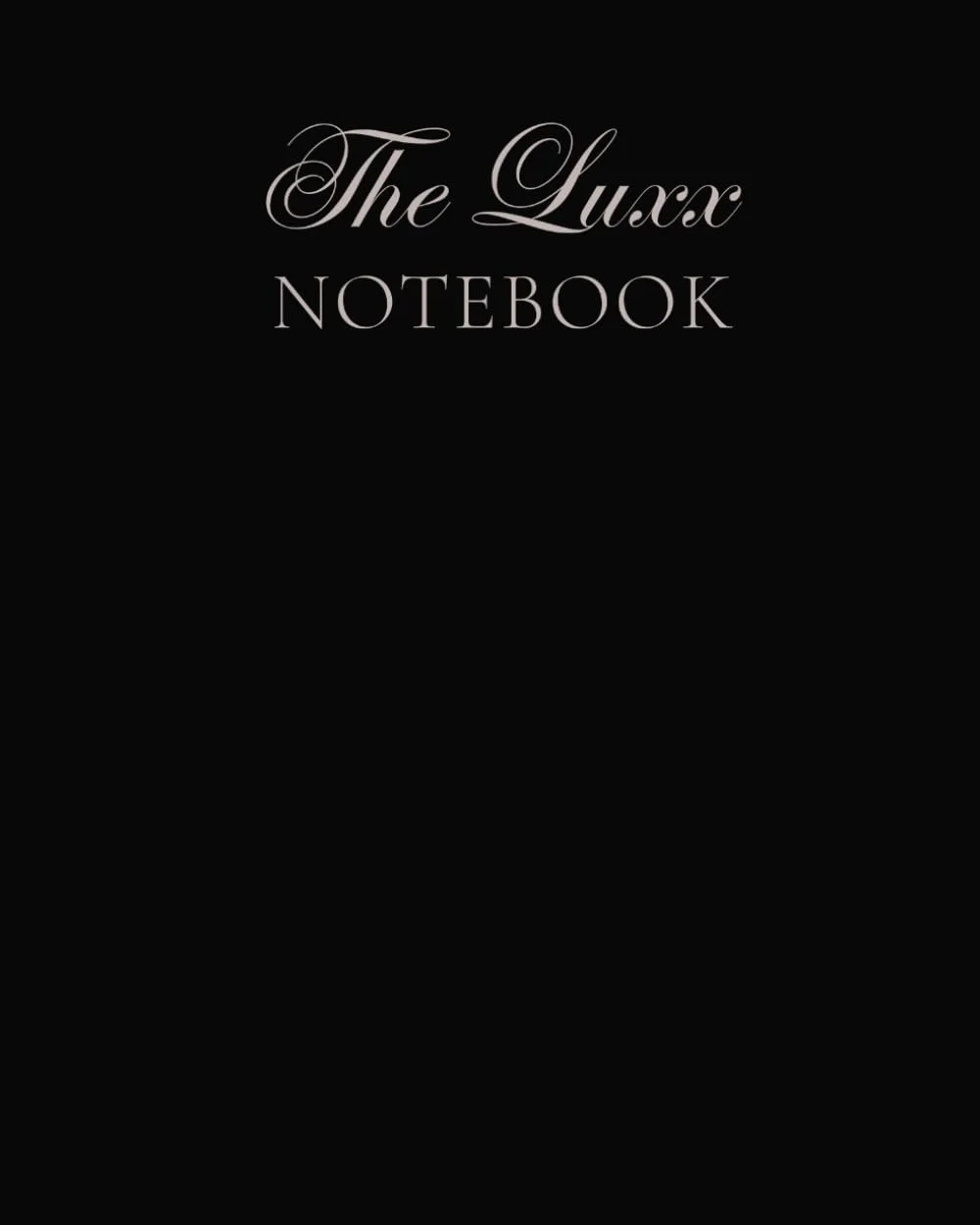 Black Notebook: for Notes, Journaling, & Writing 