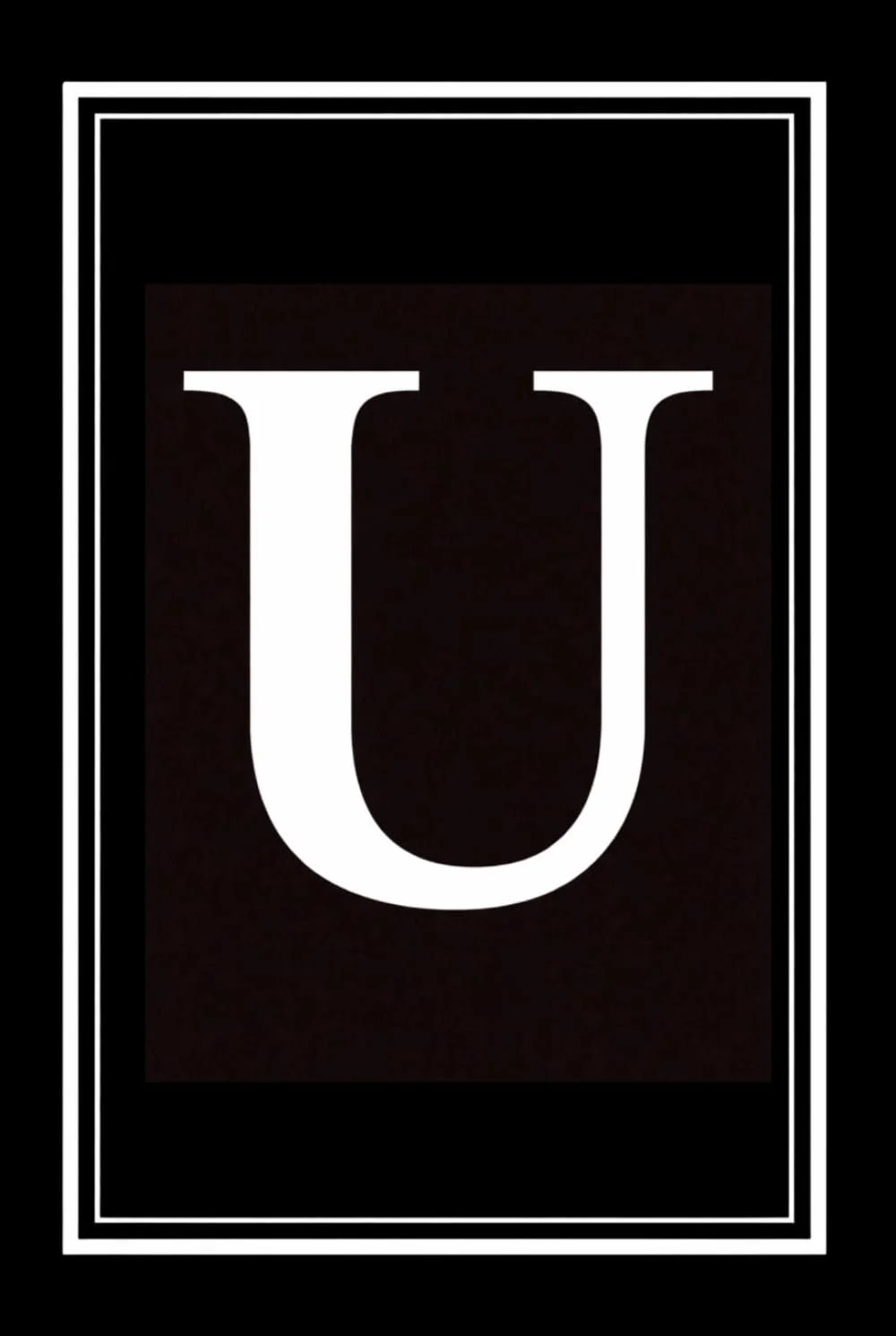 Luxx Notebook: Black and White Monogram Letter T Initial Journal for Work, School, or Gift