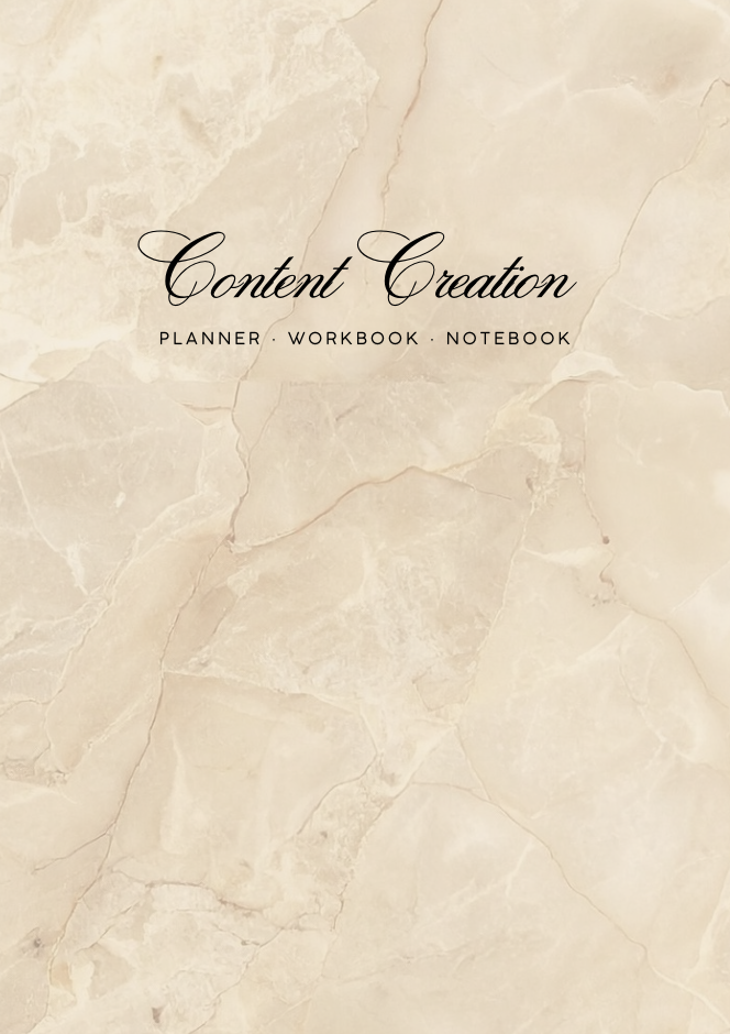 Content Creation Planner, Workbook & Notebook: For Content Creators, Social Media Managers, Influencers, Entrepreneurs and Business Owners