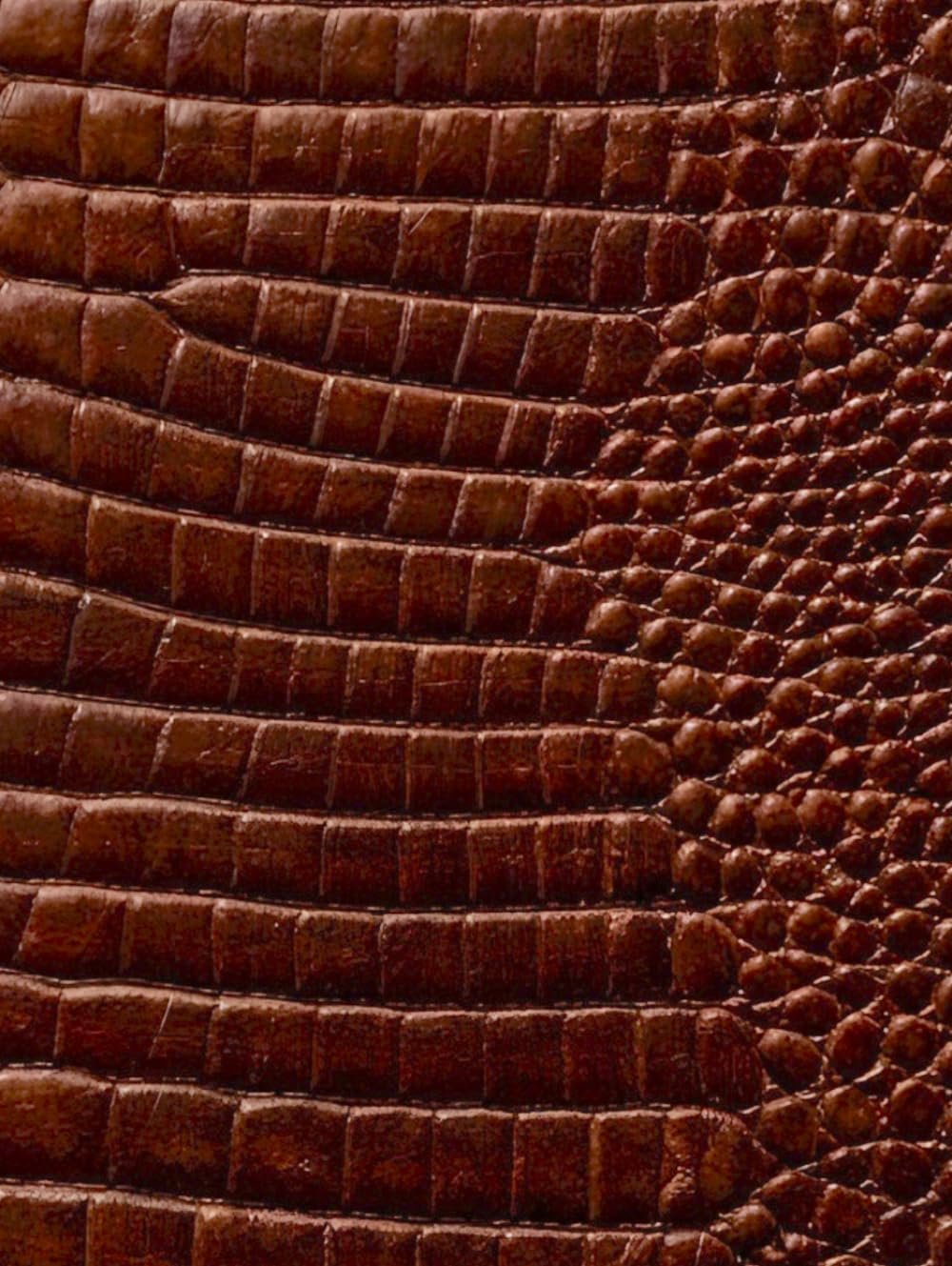 Mocha Croc Leather Print Notebook: for Notes, Journaling, and Writing