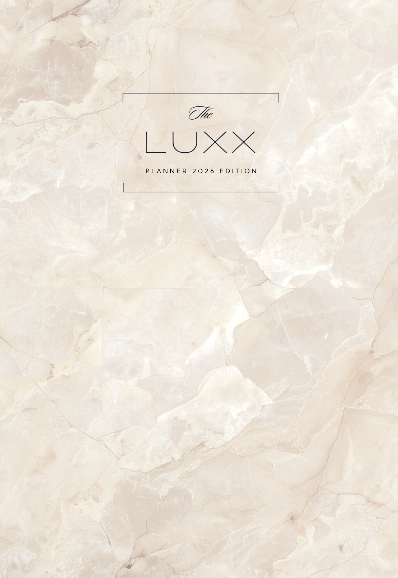 Luxx 2026 Planner: Vision Planning, Important Dates, & Weekly Structure (Ivory Marble Edition)