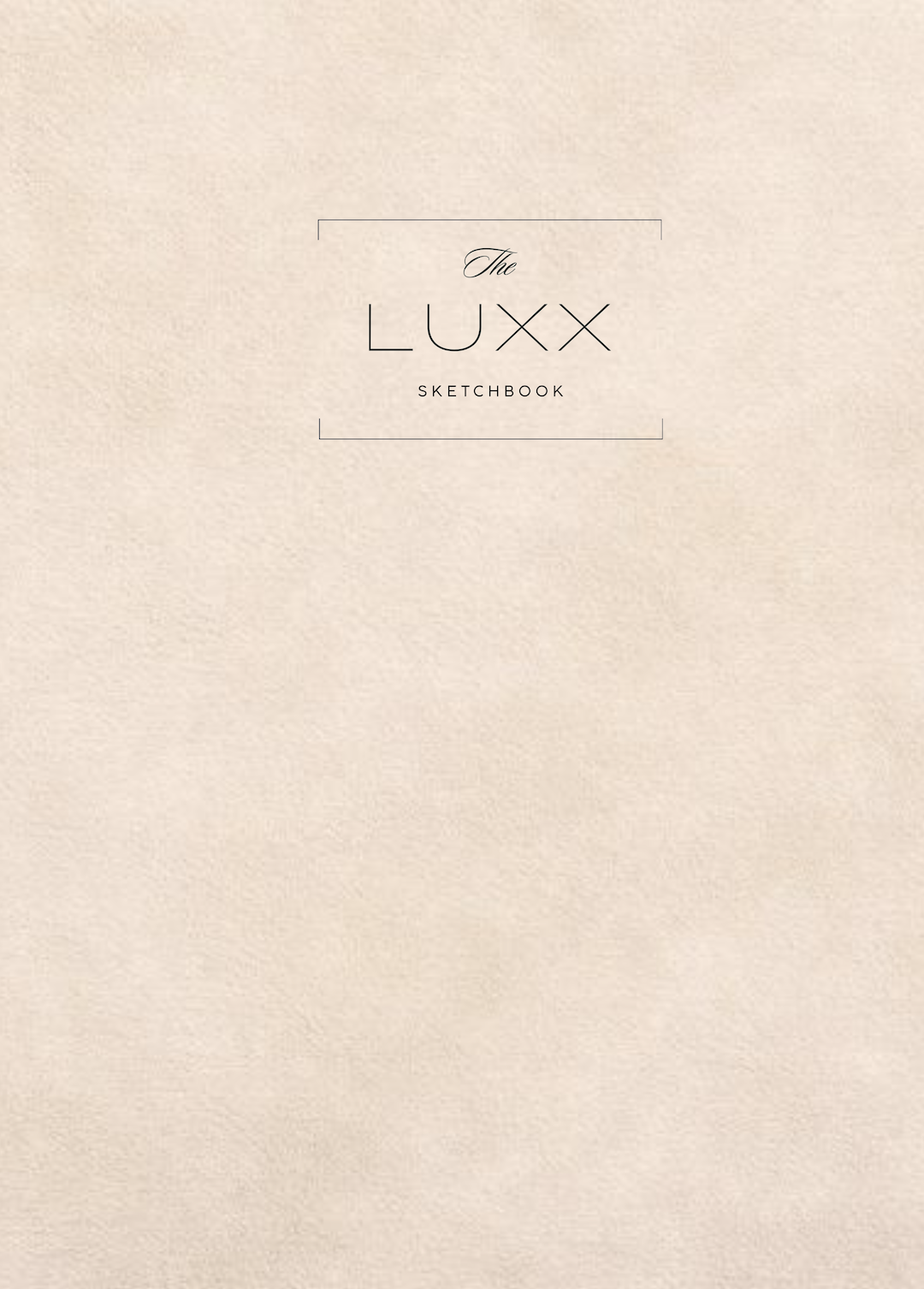 Beige Suede Print Sketchbook: for Drawing & Creative Expression