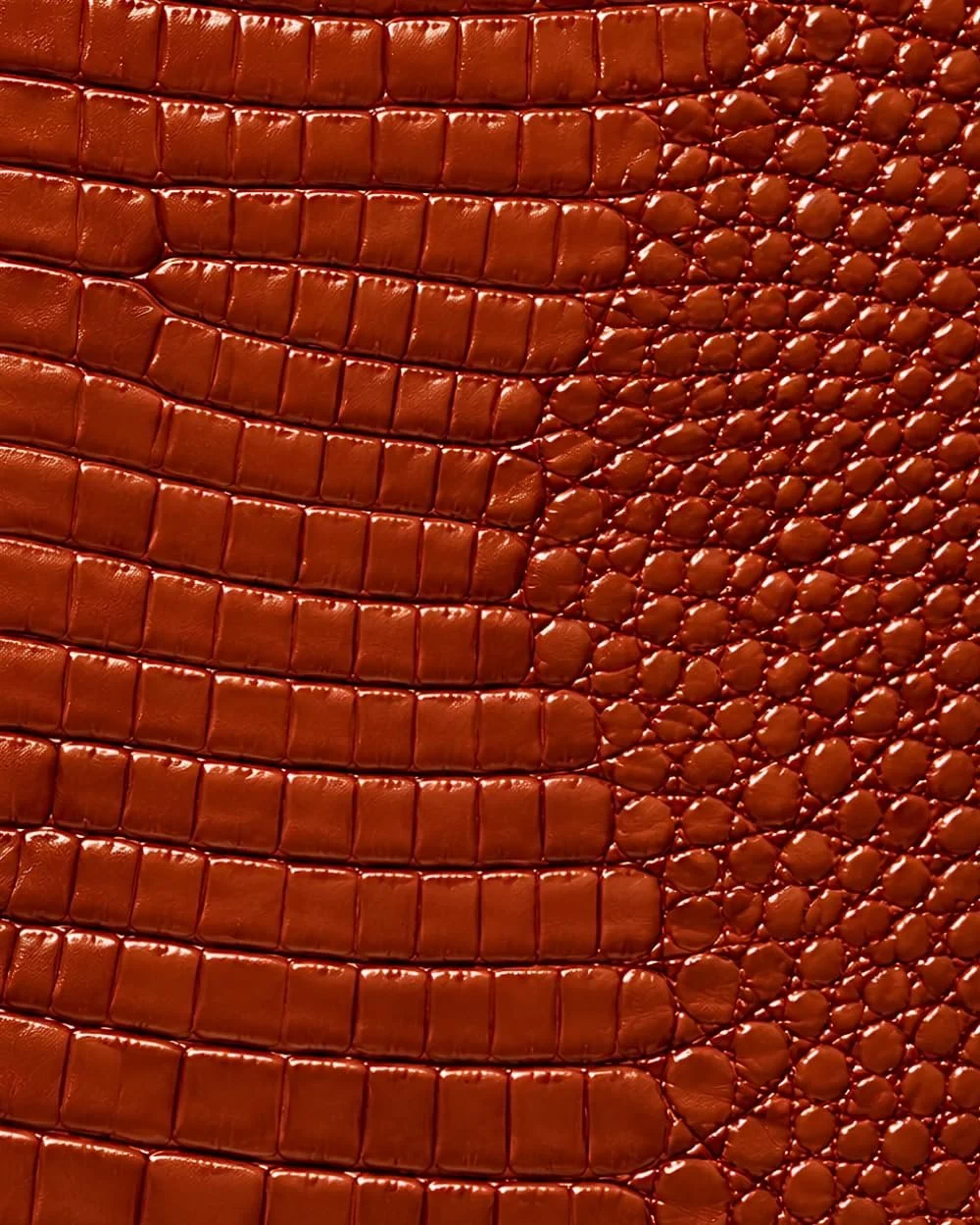 Copper Croc Leather Print Notebook: for Notes, Journaling, and Writing (Glossy Edition)