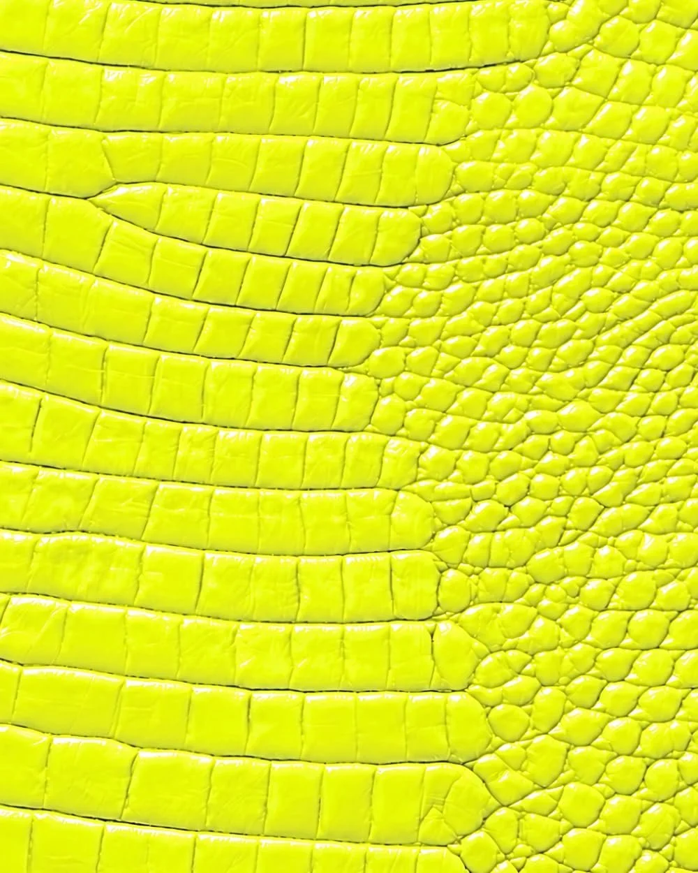 Neon Yellow Croc Leather Print Notebook: for Notes, Journaling, and Writing