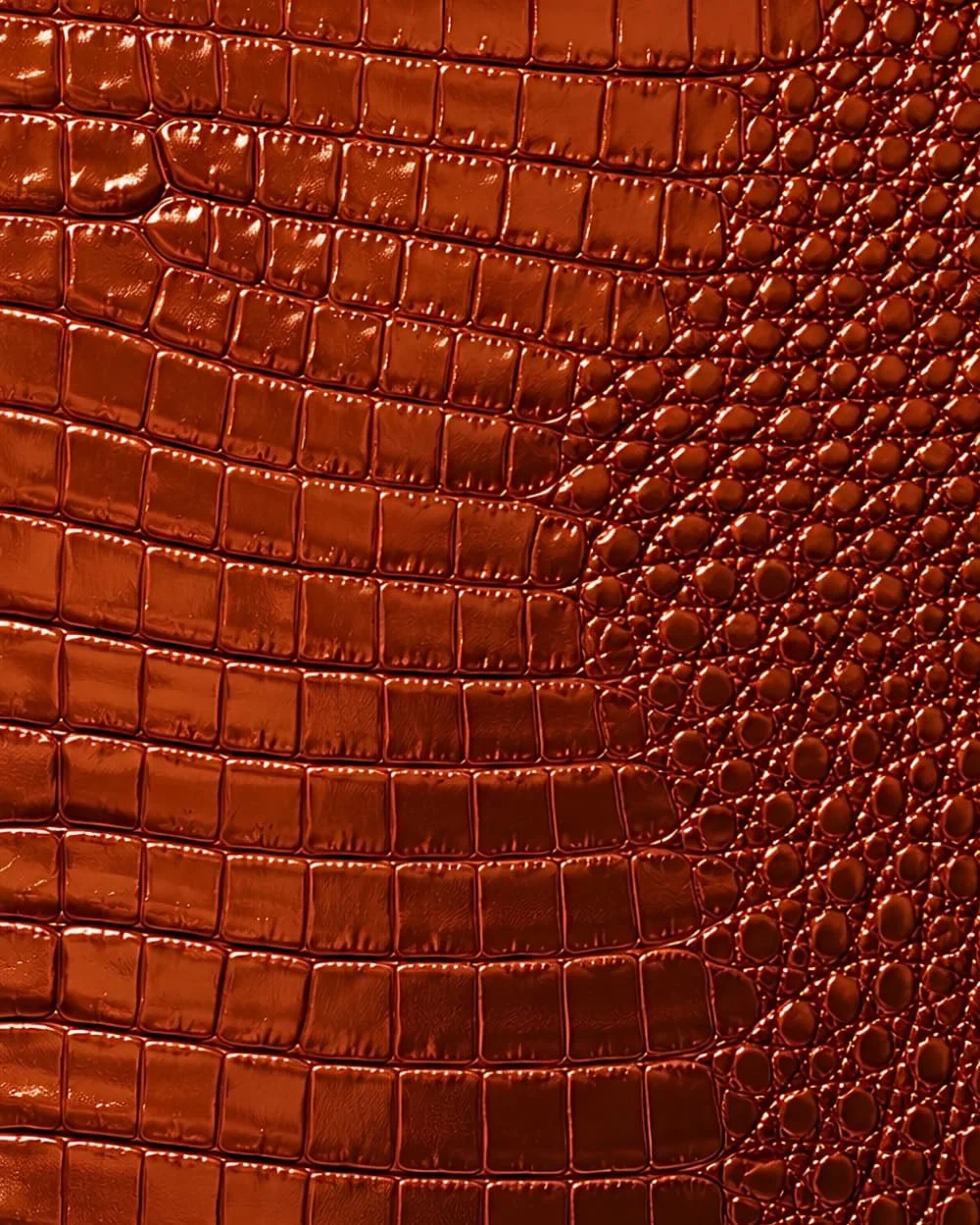 Copper Croc Leather Print Notebook: for Notes, Journaling, and Writing (Glossy Edition)