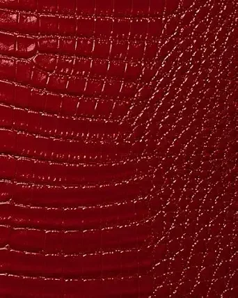 Crimson Croc Leather Print Notebook: for Notes, Journaling, and Writing (Glossy Edition)