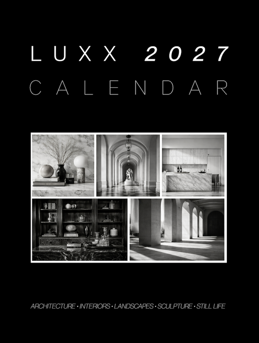 Luxx 2027 Wall Calendar: A Black & White Luxury Photography Featuring Architecture, Interiors, Landscapes, Sculpture & Still Life