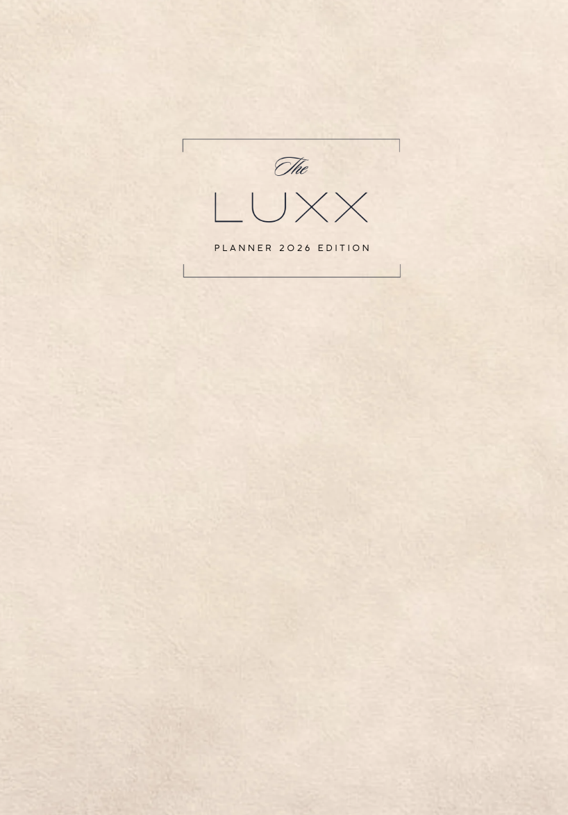 Luxx 2026 Planner: Vision Planning, Important Dates, & Weekly Structure (Beige Edition)