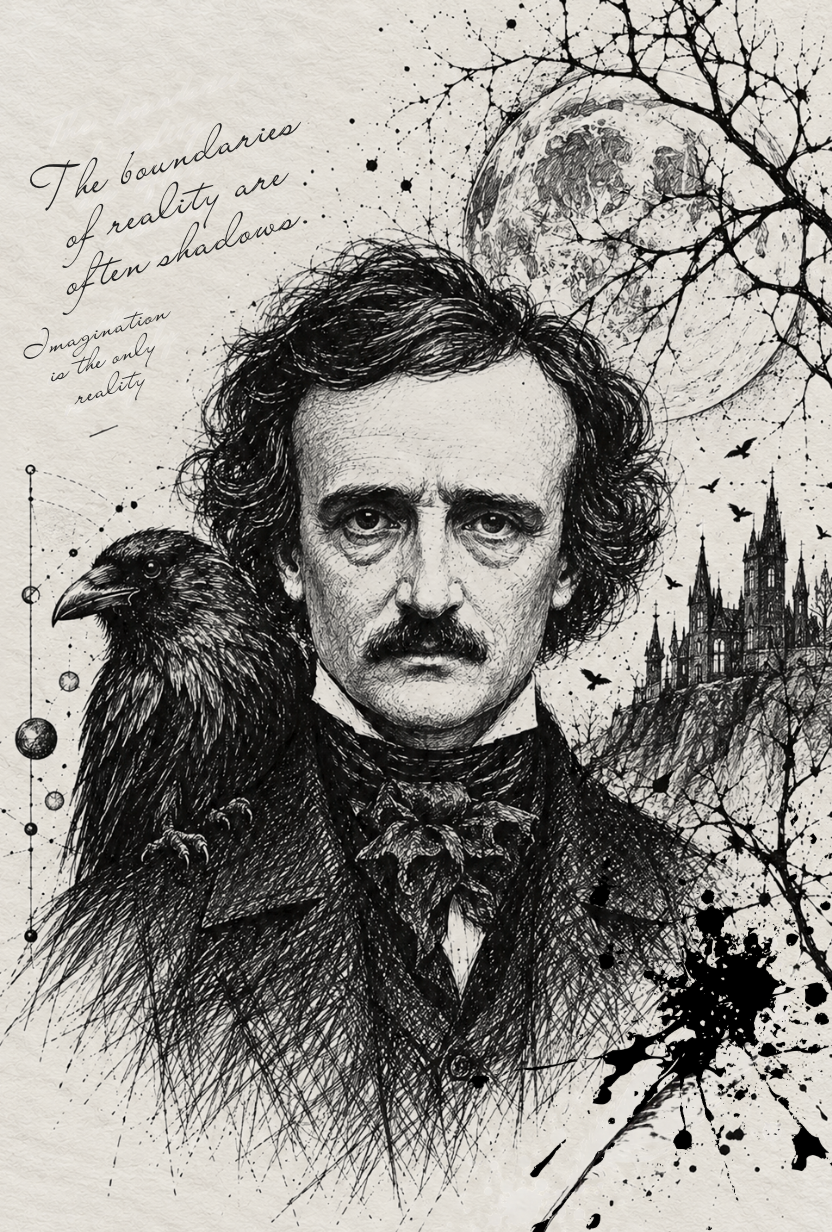 Edgar Allan Poe Notebook: for Notes, Journaling, and Writing