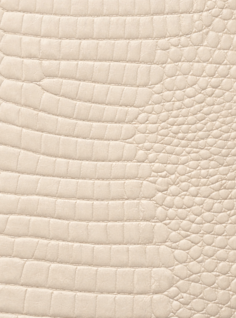 Ivory Croc Leather Print Notebook: for Notes, Journaling, & Writing