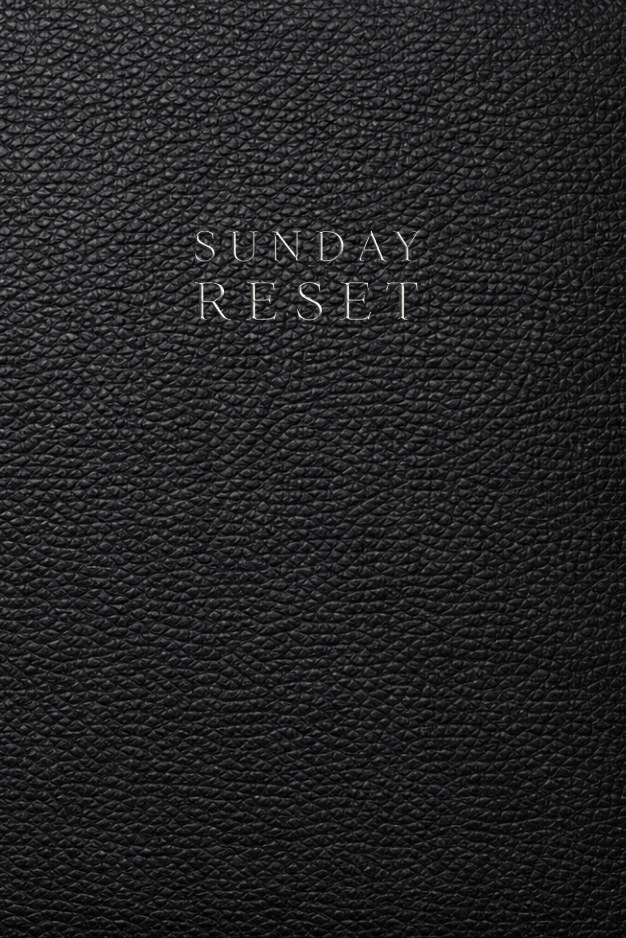 Sunday Reset Journal and Workbook: A Structured Weekly Reset System for Home Organization, Self Care, Productivity, Mental Clarity and Intentional Living