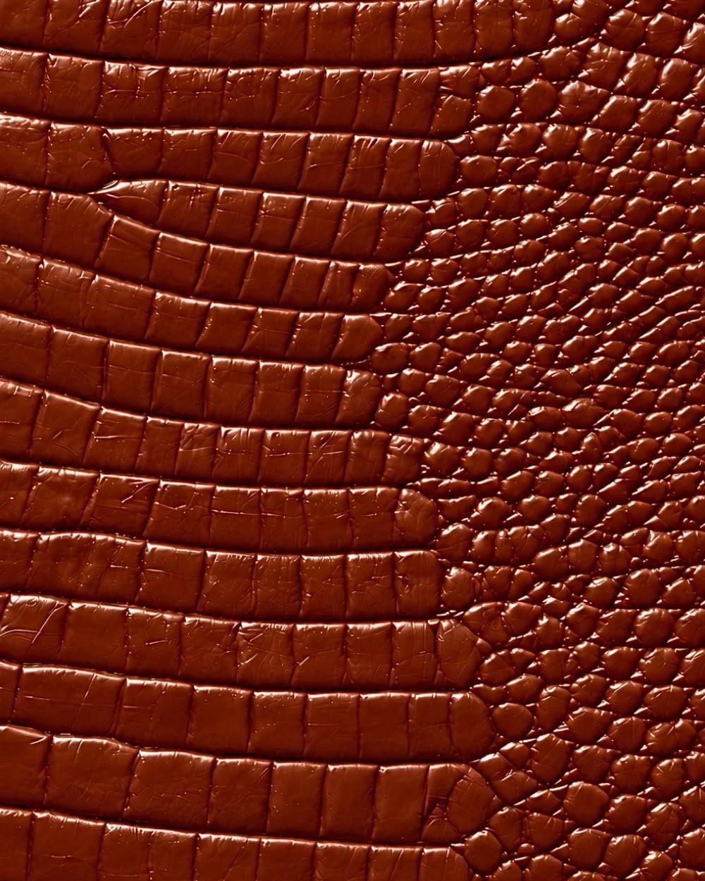 Chestnut Croc Leather Print Notebook: for Notes, Journaling, and Writing (Glossy Edition)
