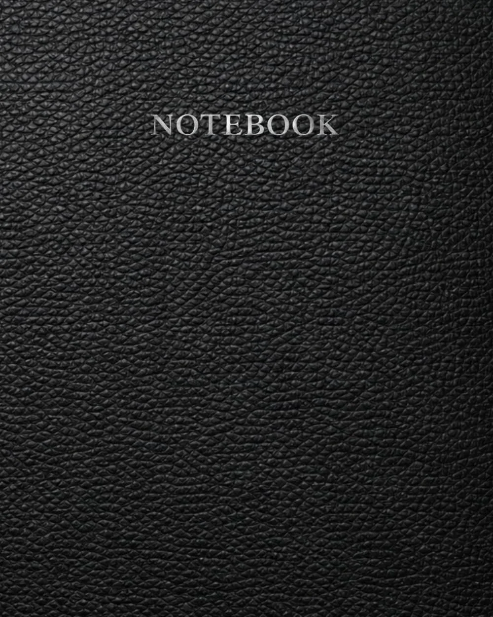 Black Leather Print Notebook: for Notes, Journaling, & Writing