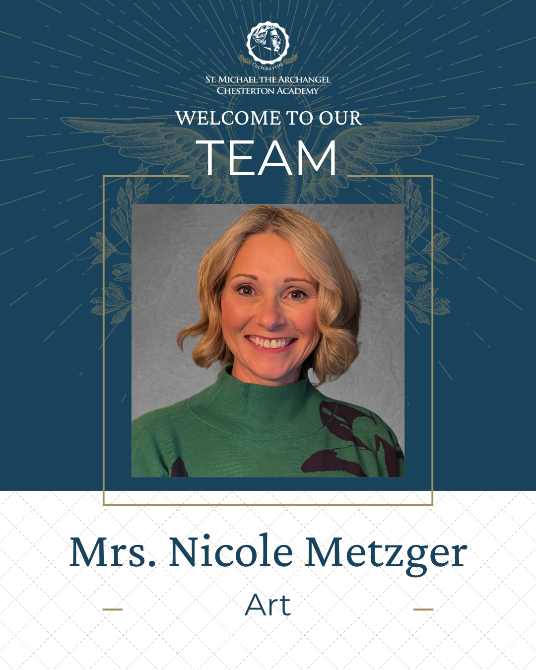 Welcome to the Team, Mrs. Nicole Metzger
