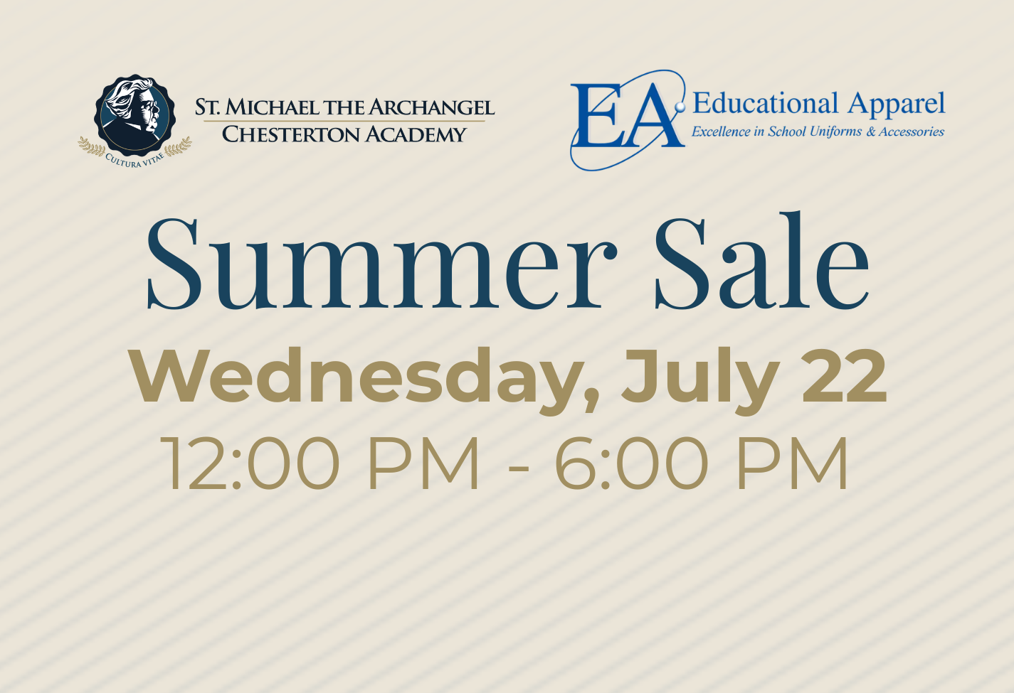 Educational Apparel Summer Sale