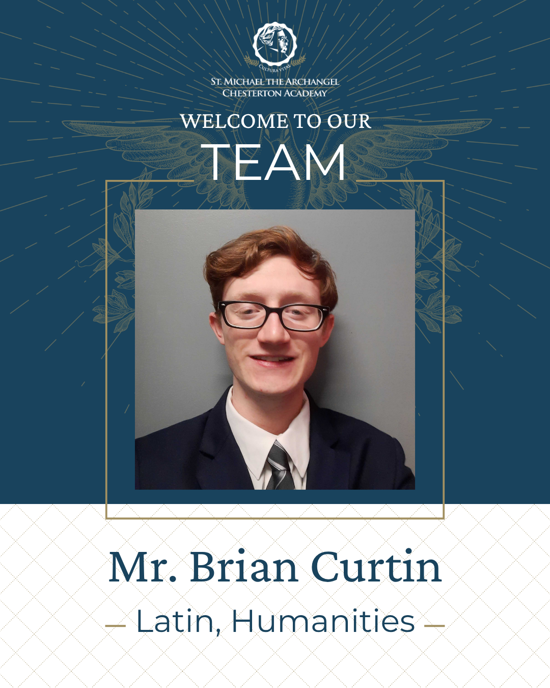 Welcome to the Team, Mr. Brian Curtin