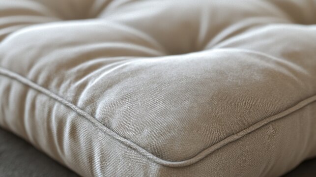 Closeup of a Beige Buttoned Cushion Texture Soft Comfortable Home Decor Interior Design.jpg