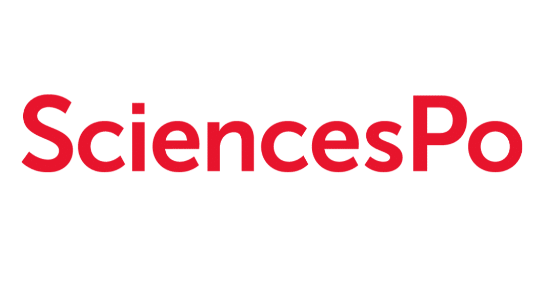 Logo de SciencesPo en rouge sur fond blanc.