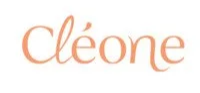 Logo avec le texte "clèone" en lettres orange stylisées.