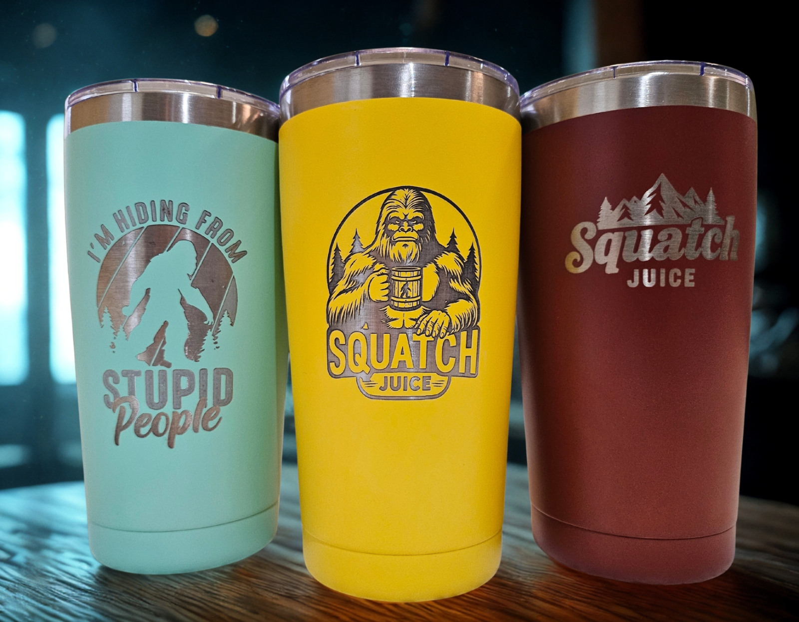 Custom Designed Laser Engraved Tumbler