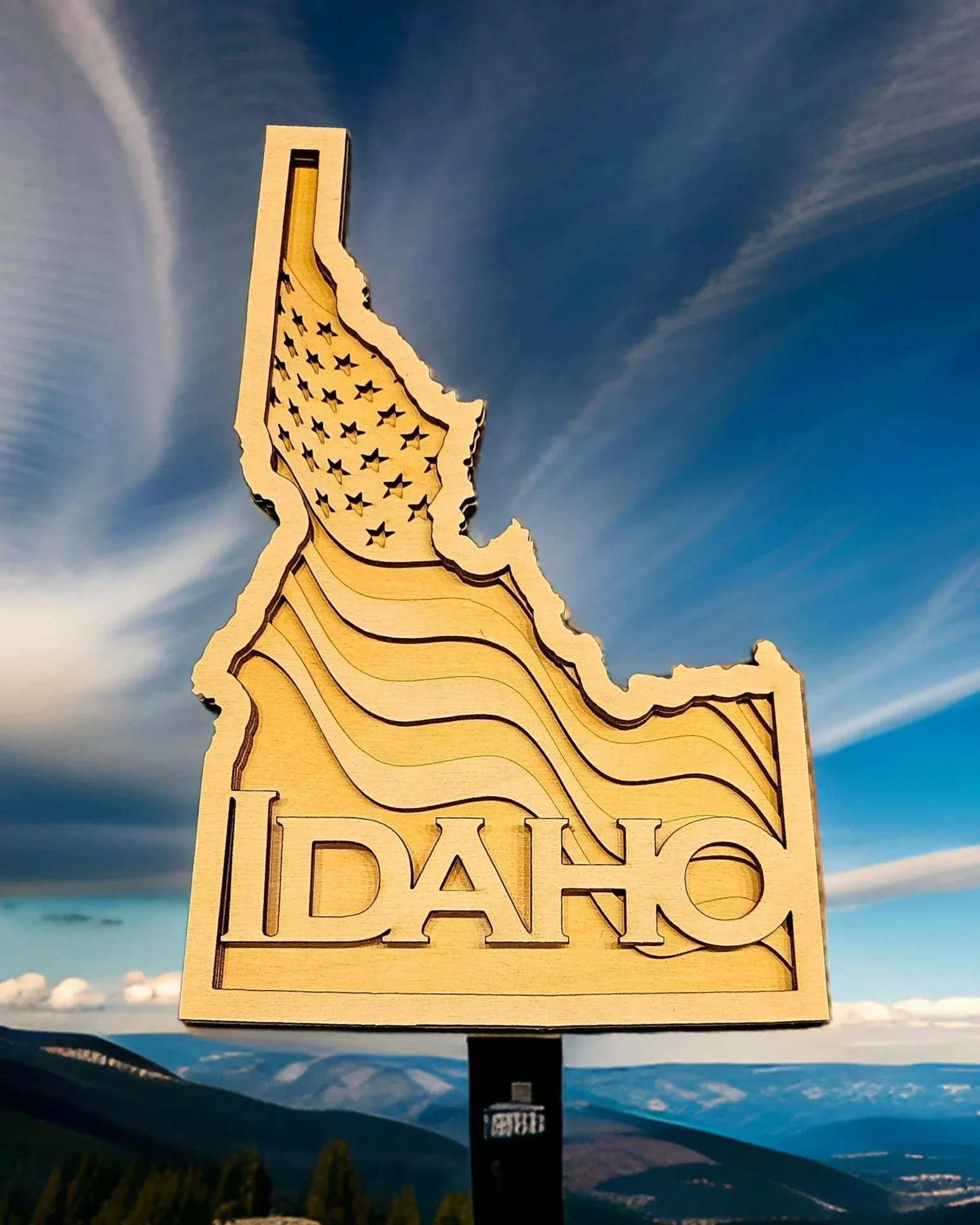3D Wood Picture - Idaho