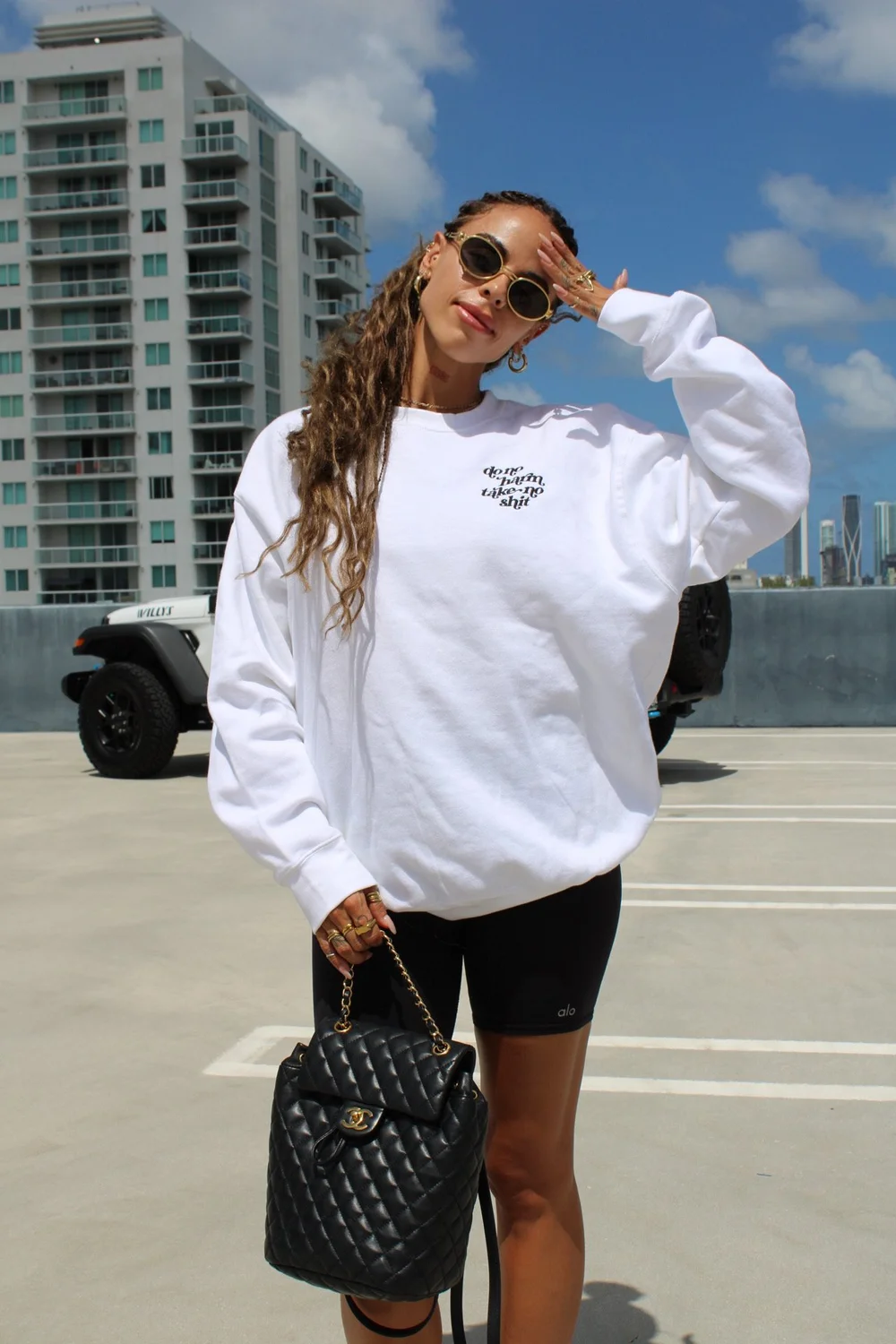 Unisex Sweatshirt - White — The Pilates Plug