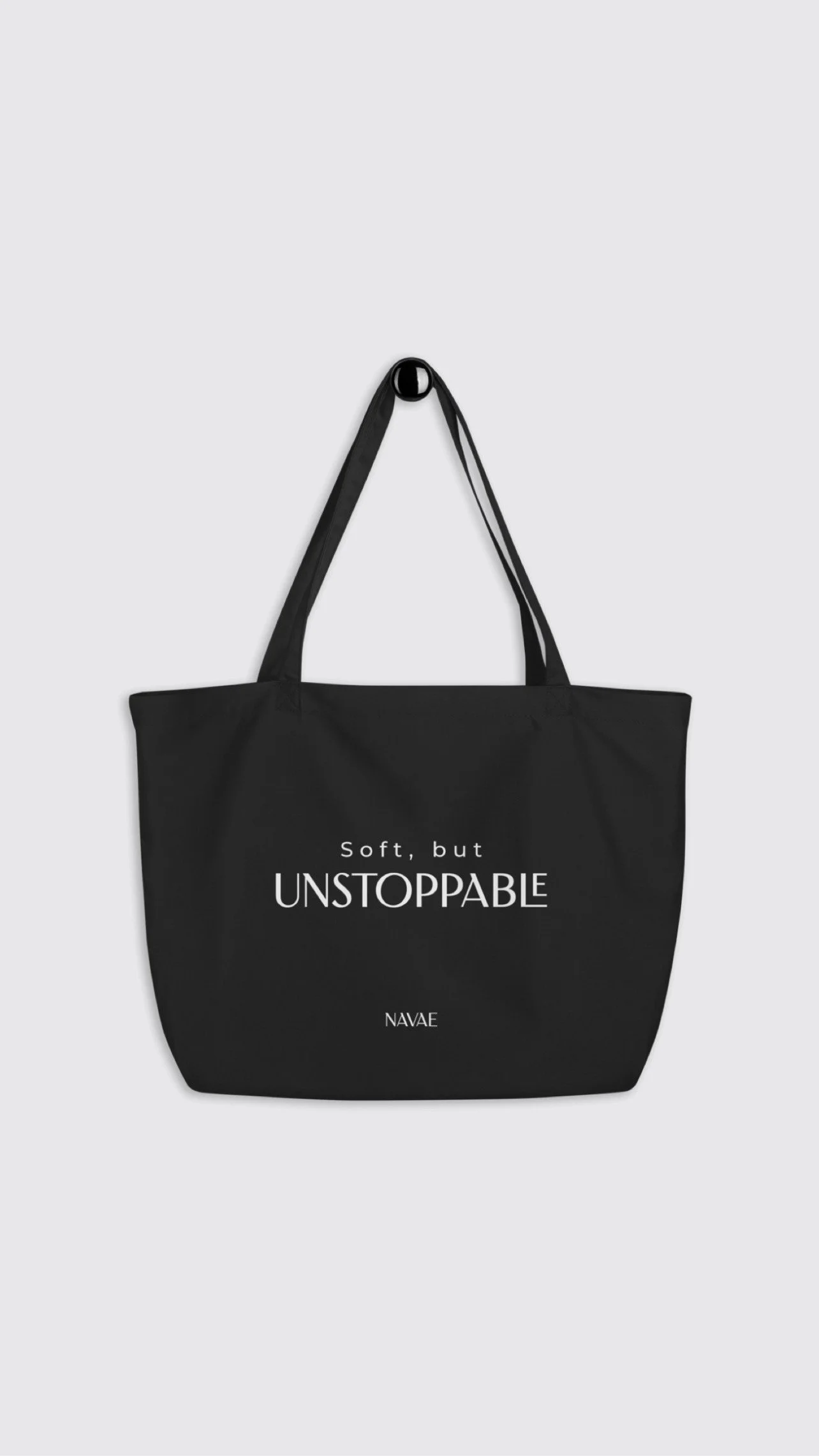 Large organic tote bag