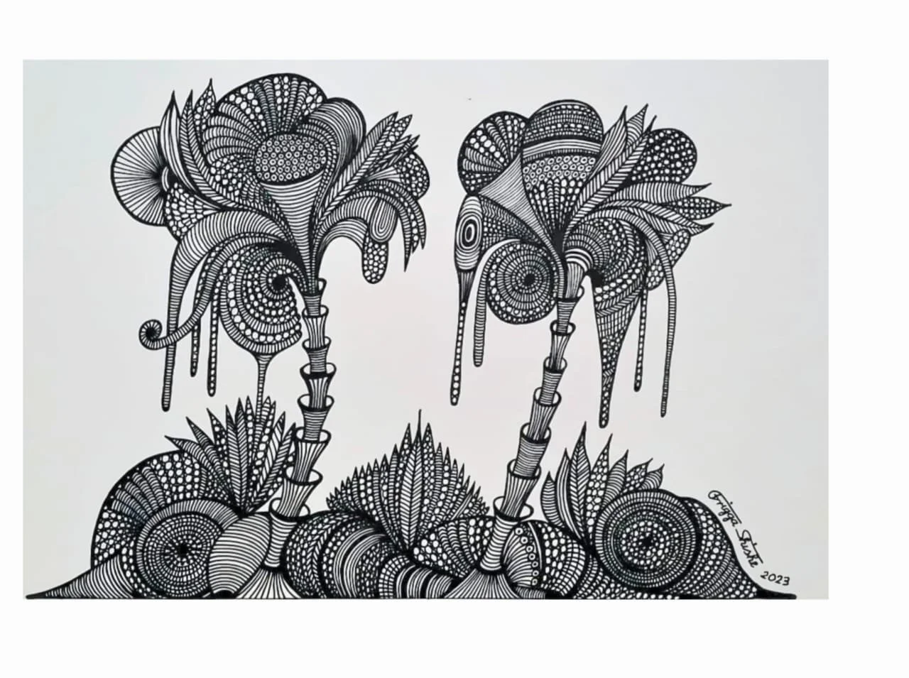 2023. Marker on paper - 25.6 x 19.6 in / 65 x 50 cm
