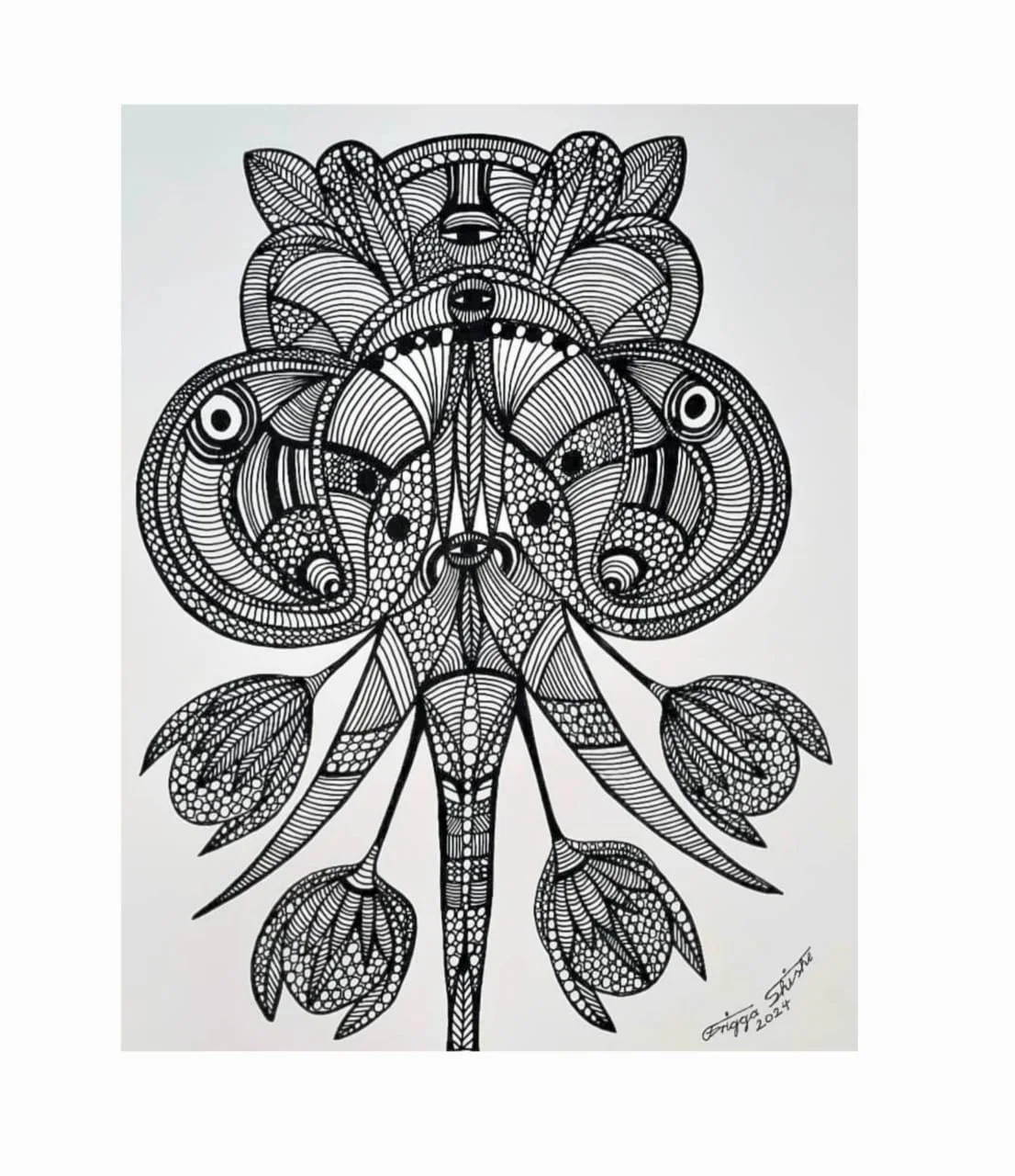 2024. Marker on paper - 25.6 x 19.6 in / 65 x 50 cm