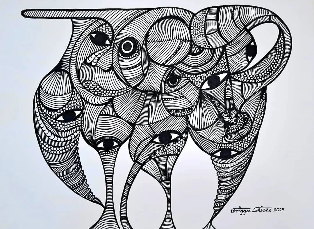 2023. Marker on paper - 25.6 x 19.6 in / 65 x 50 cm.