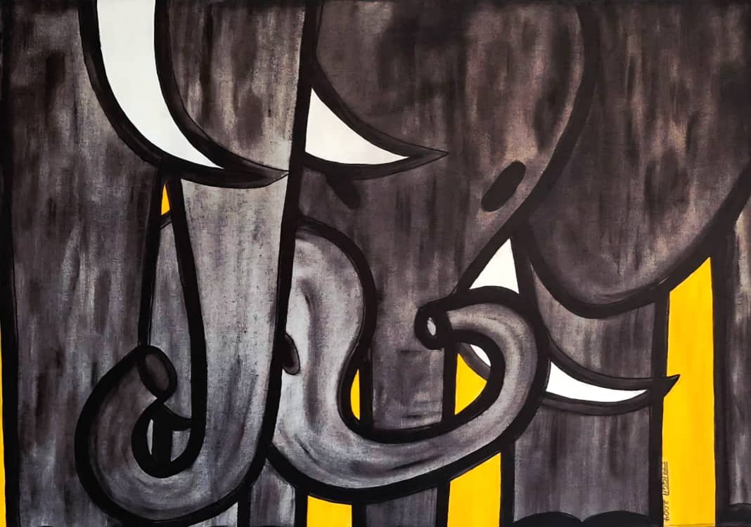 Animal Series, 2004. Acrylic on canvas.  50 x 70 cm (19.68 x 27.16 in).