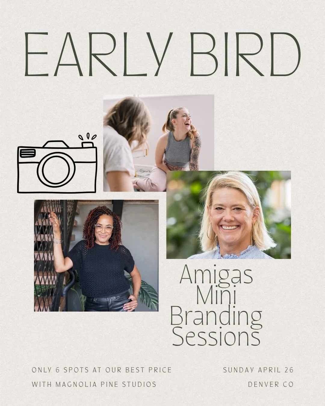 Amigas, your brand deserves more than cropped iPhone photos.

The Amigas Mini Branding Session is a curated content day designed for women entrepreneurs. Straight from the mind of two founders (@sarineplanning and @magnoliapinestudios) who crafted a 