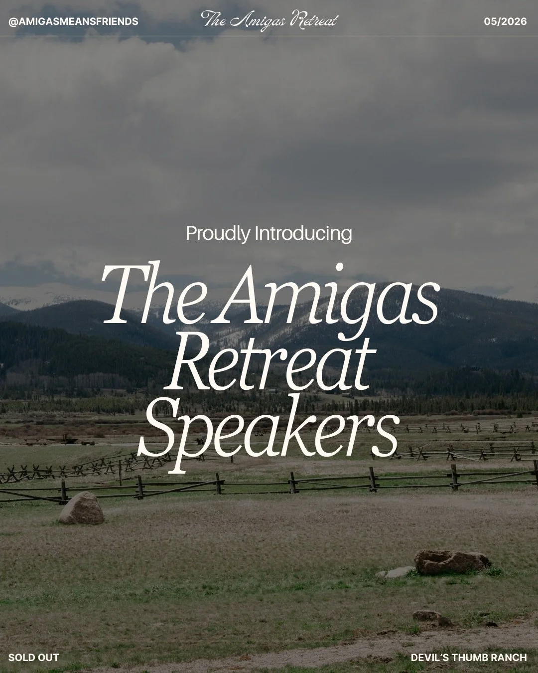 We&rsquo;re so excited to introduce the women leaders guiding our Amigas Retreat sessions 💛

Each speaker brings a unique expertise and heart-forward approach, creating a retreat filled with learning, reflection, movement, creativity, and connection