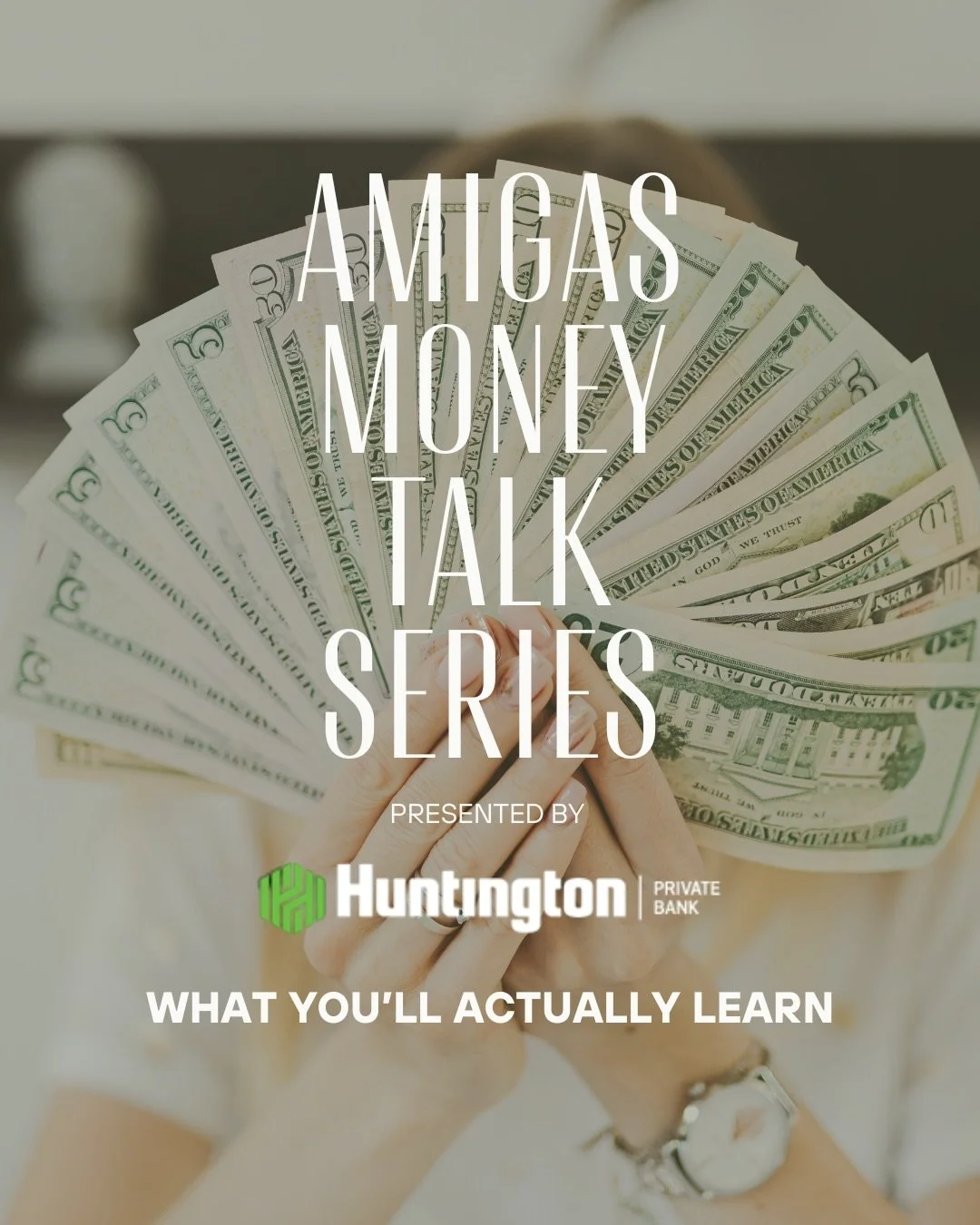 Amigas, let&rsquo;s make this simple.

This series is designed to help you actually understand your money. 🤑 Not just to learn more, but to feel more confident making decisions.

Inside the Amigas Money Talk Series, we&rsquo;ll cover:

&bull; Invest