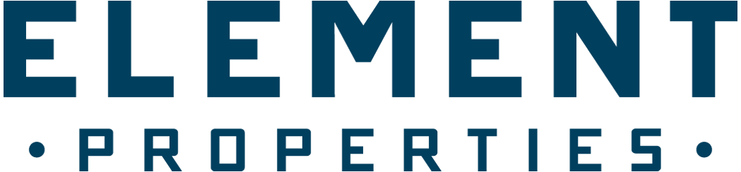 Logo for Element Properties with the words 'ELEMENT' in large block letters at the top and 'PROPERTIES' in smaller letters below, separated by dots.