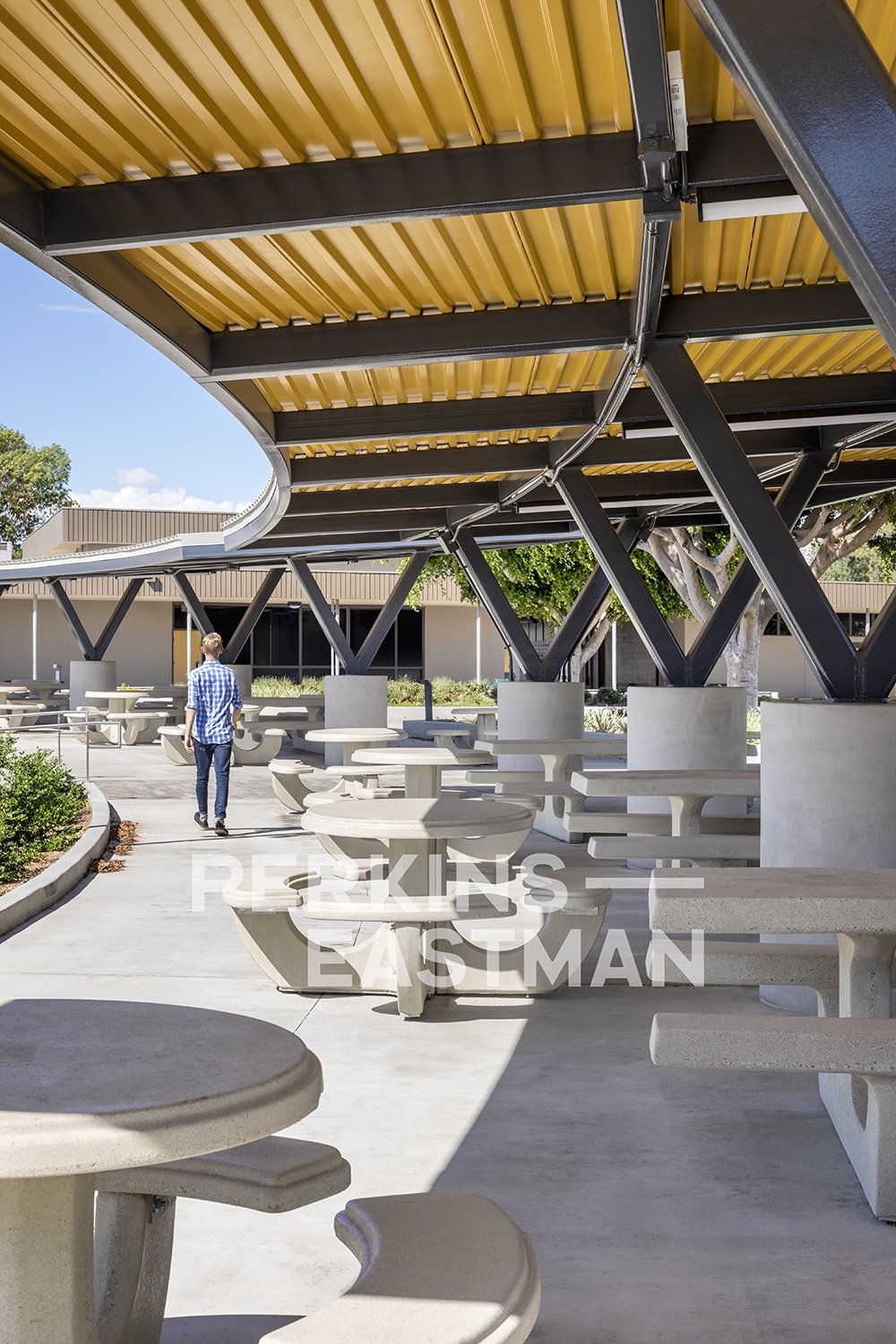 Anaheim UHSD - Magnolia HS_Photo Ext Quad 4 w People_Photograph by Andrew Rugge - Copyright Perkins Eastman.jpg