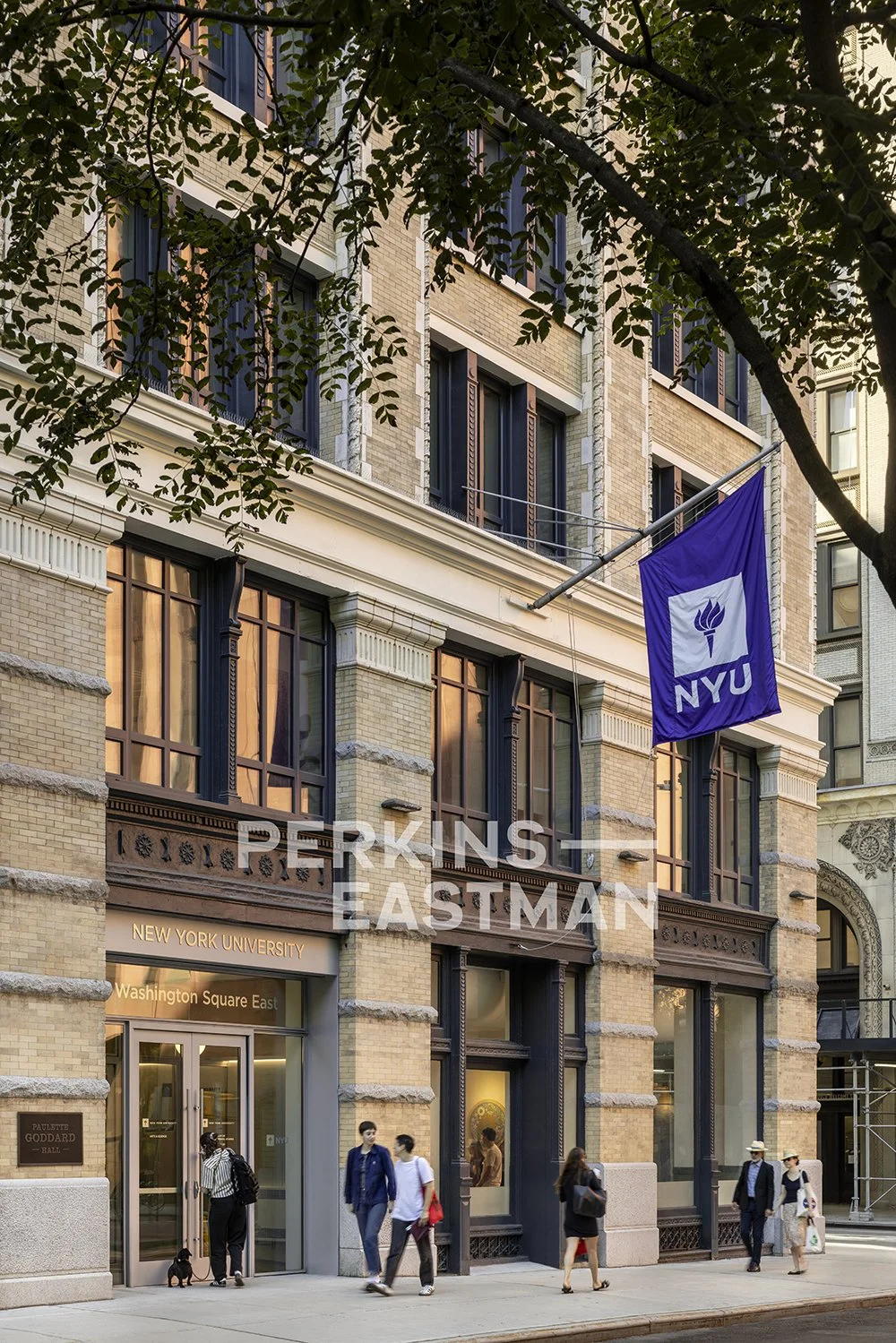 NYU - Goddard Hall_Photo Ext Entrance 1_Photograph by Andrew Rugge - Copyright Perkins Eastman.jpg