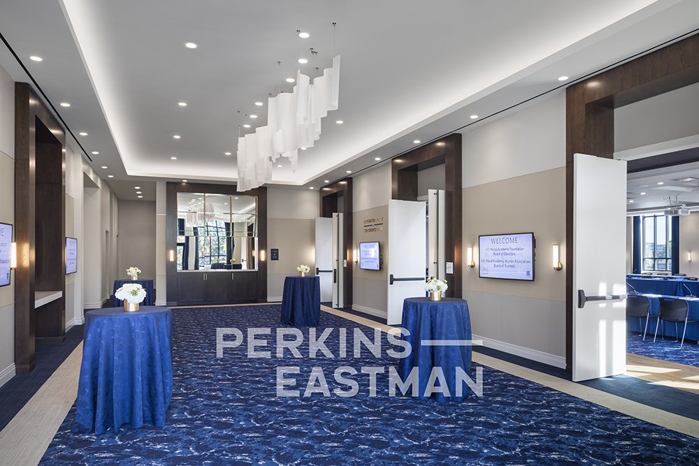 USNA - Fluegel Alumni Center_Photo Int Pre-Function_Photograph by Andrew Rugge - Copyright Perkins Eastman.jpg
