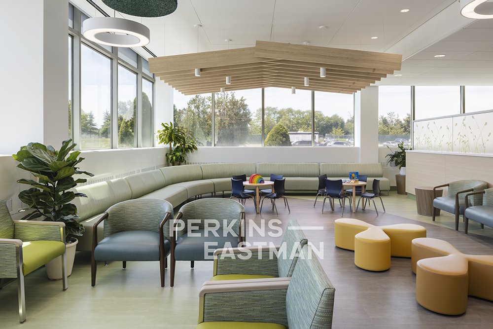 Northwell Health - Pediatric Ortho & Urology_Photo Int Arrival Waiting Room 2_Photograph by Andrew Rugge - Copyright Perkins Eastman.jpg
