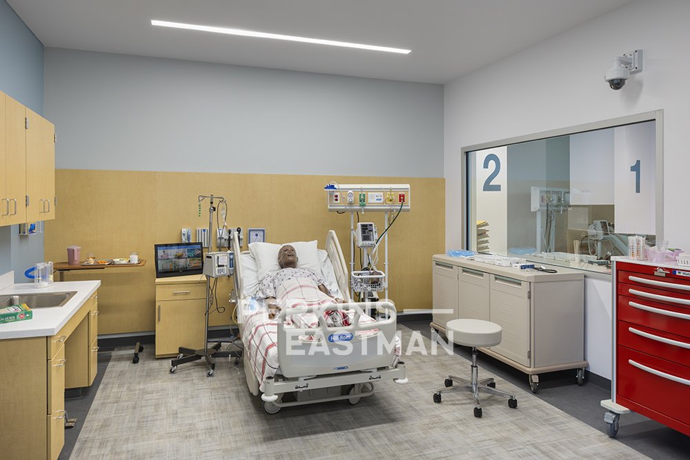 SJE CCD - EVC - Sequoia Nursing_Photo Int Lab Simulation Room_Photograph by Andrew Rugge - Copyright Perkins Eastman.jpg