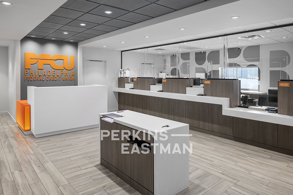 PFCU - Glenside_Photo Int Teller Desk_Photograph by Sean Gold - Copyright Perkins Eastman.jpg
