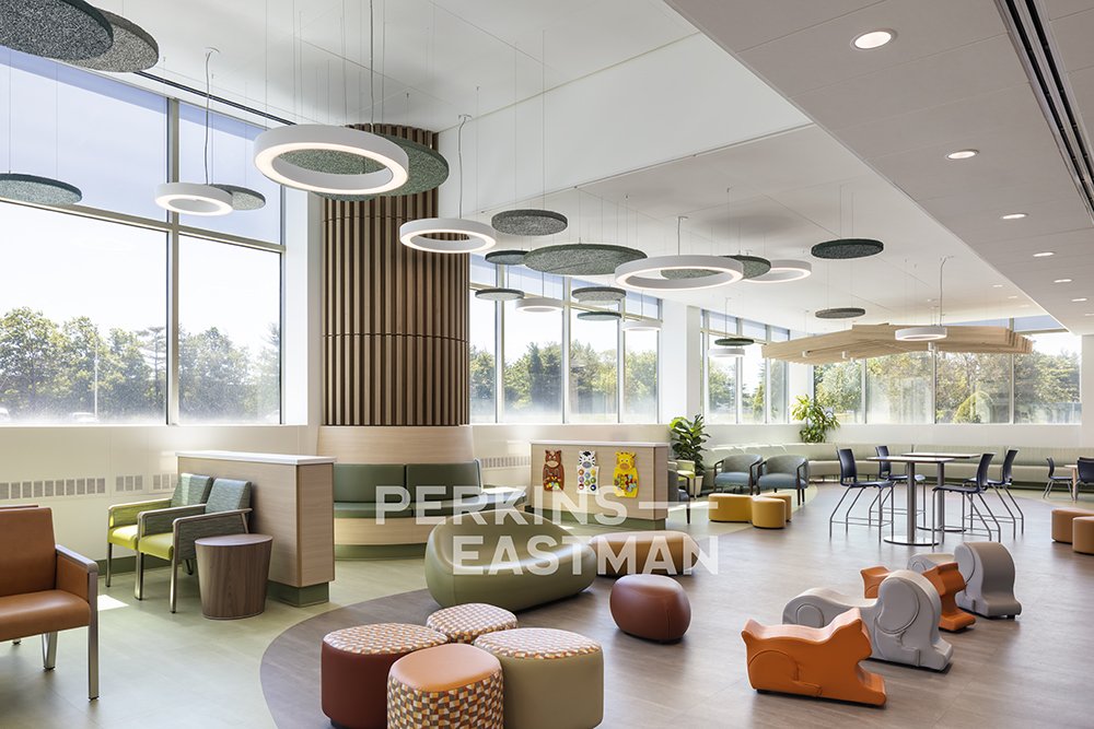 Northwell Health - Pediatric Ortho & Urology_Photo Int Arrival Waiting Room 1_Photograph by Andrew Rugge - Copyright Perkins Eastman.jpg